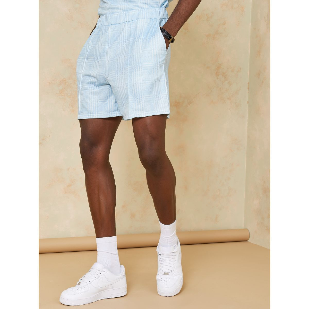 طقم منسق من ( شورت + تيشيرت )-men-clothing-coordsets-image-5
