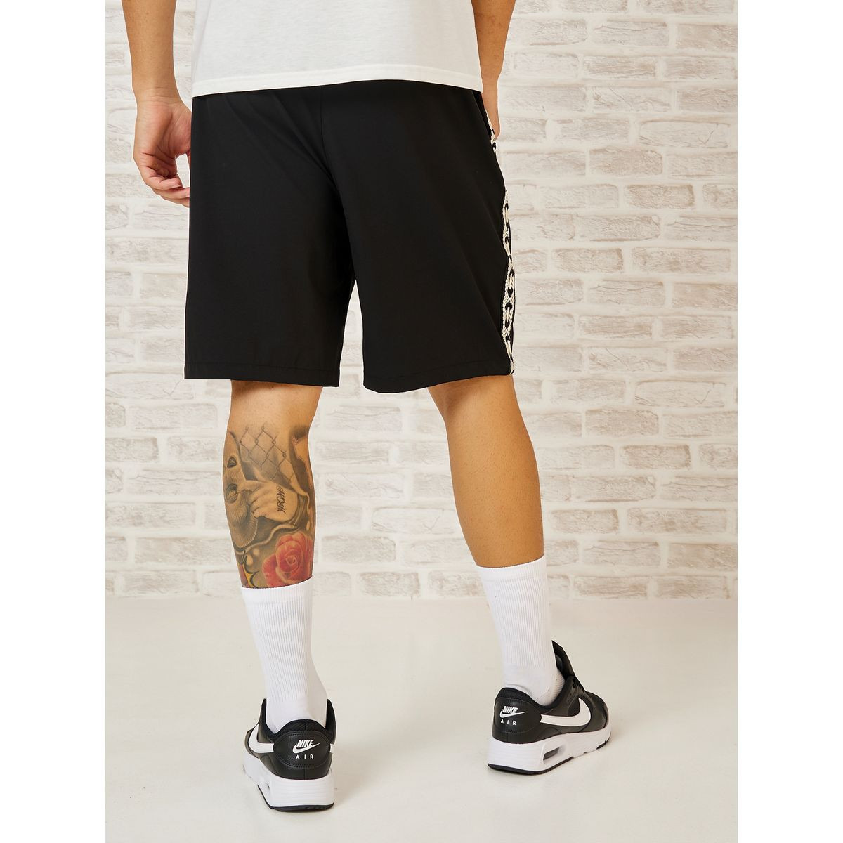 Styli Active Side Jacquard Tape Active Shorts with Drawstring-sports-men-clothing-bottoms-image-4