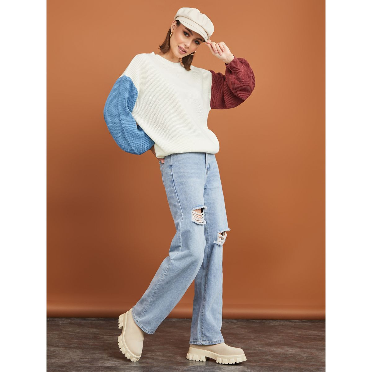 سويتر بنمط كتل الالوان-women-winterwear-cardigansandjumpers-jumpers-image-2