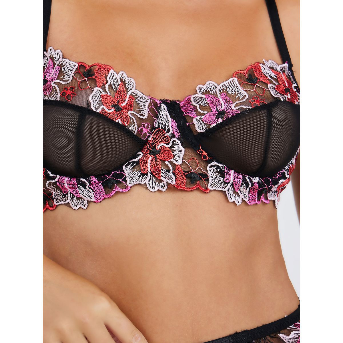 طقم من ( صدرية مبطنة + حمالة ثونغ )-women-clothing-lingerie-lingeriesets-image-2