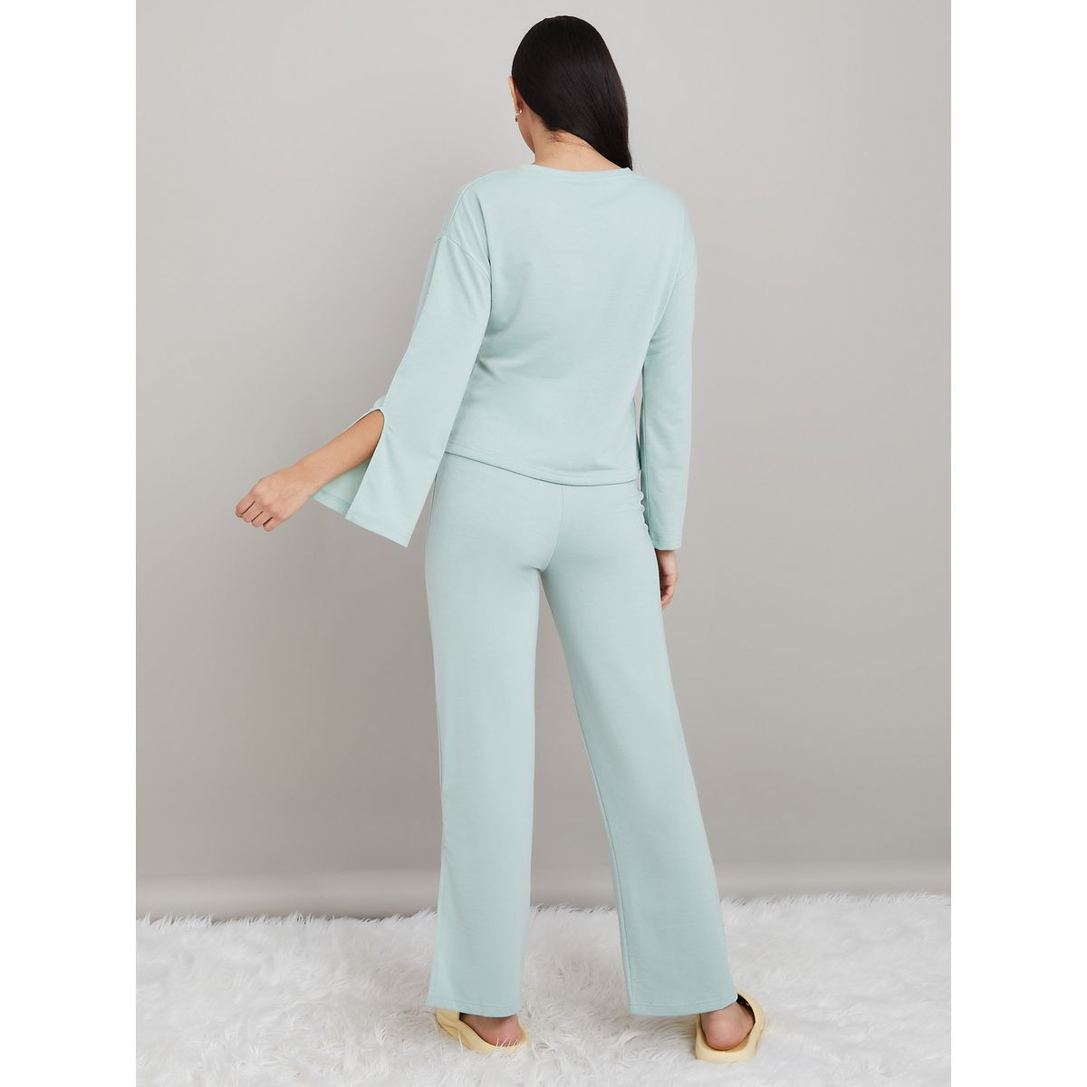طقم من ( بنطال + تيشيرت )-women-clothing-coordsets-image-5