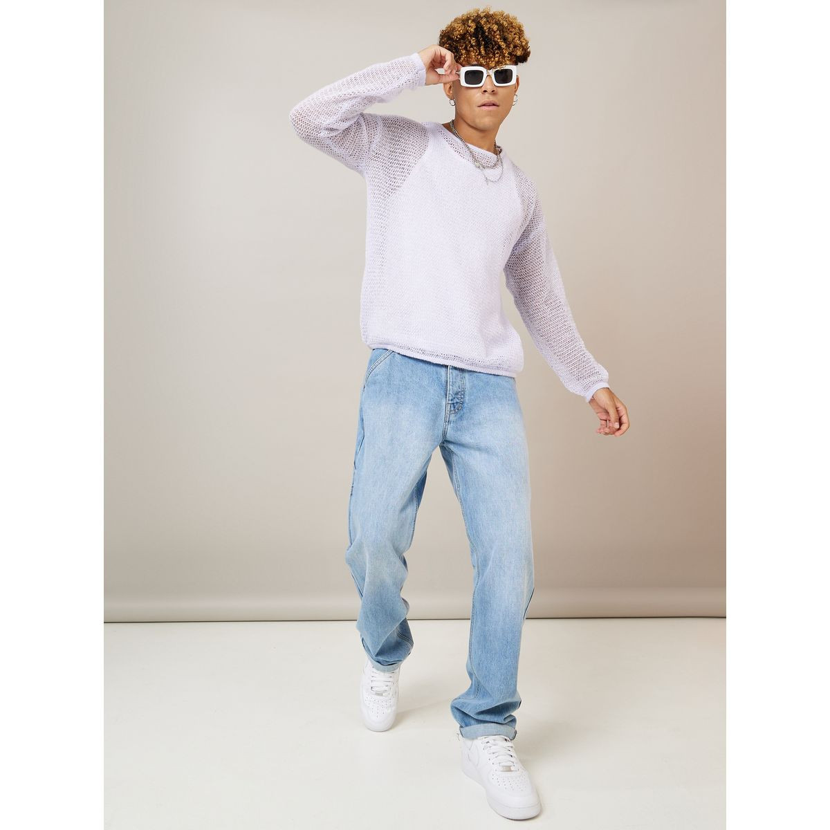 افرول محبوك بتداخلات كروشيه من ستايلي-men-clothing-sweatersandpullovers-image-2