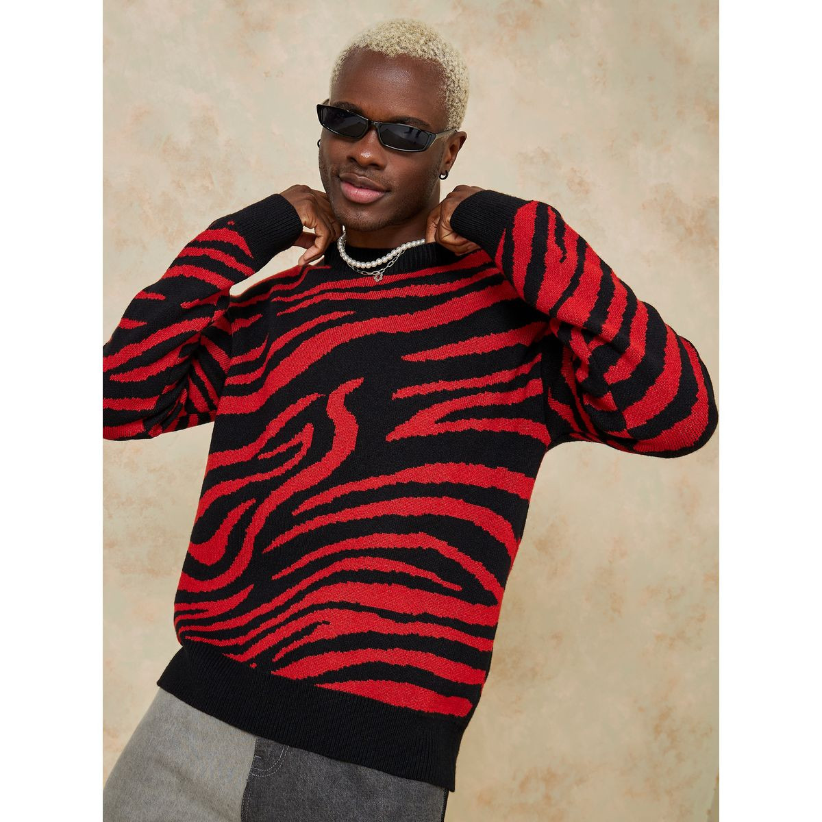 افرول محبوك بقصة واسعة من ستايلي-men-clothing-sweatersandpullovers-image-1