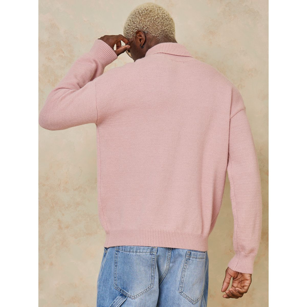 سويت شيرت بقصة واسعة وياقة مطوية من ستايلي-men-clothing-sweatersandpullovers-image-5