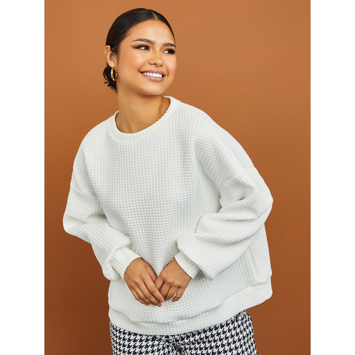 سويت شيرت بقصة واسعة من ستايلي-women-clothing-hoodiesandsweatshirts-sweatshirts-image-3
