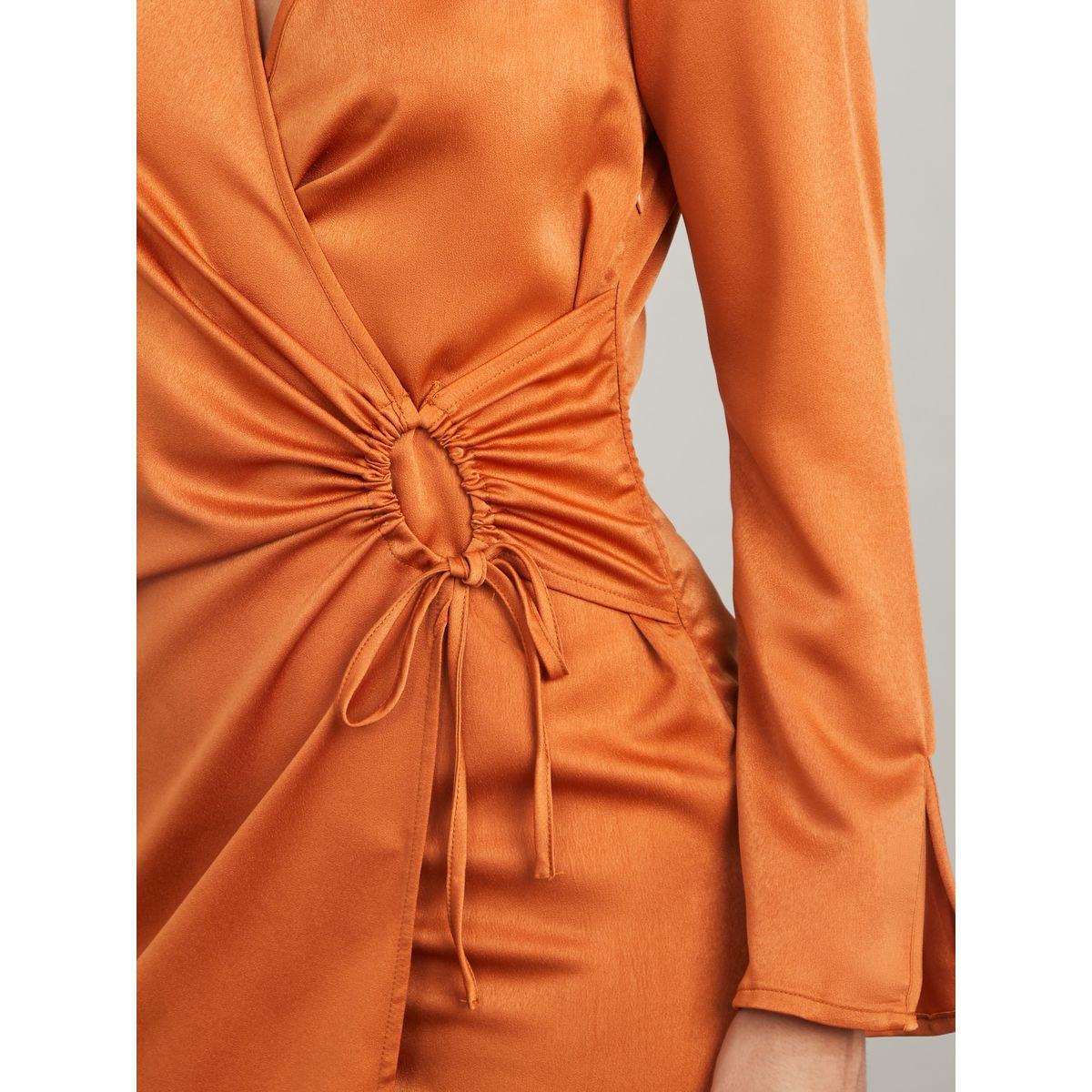 فستان طويل بنمط لف واكمام طويلة-women-clothing-dresses-image-3