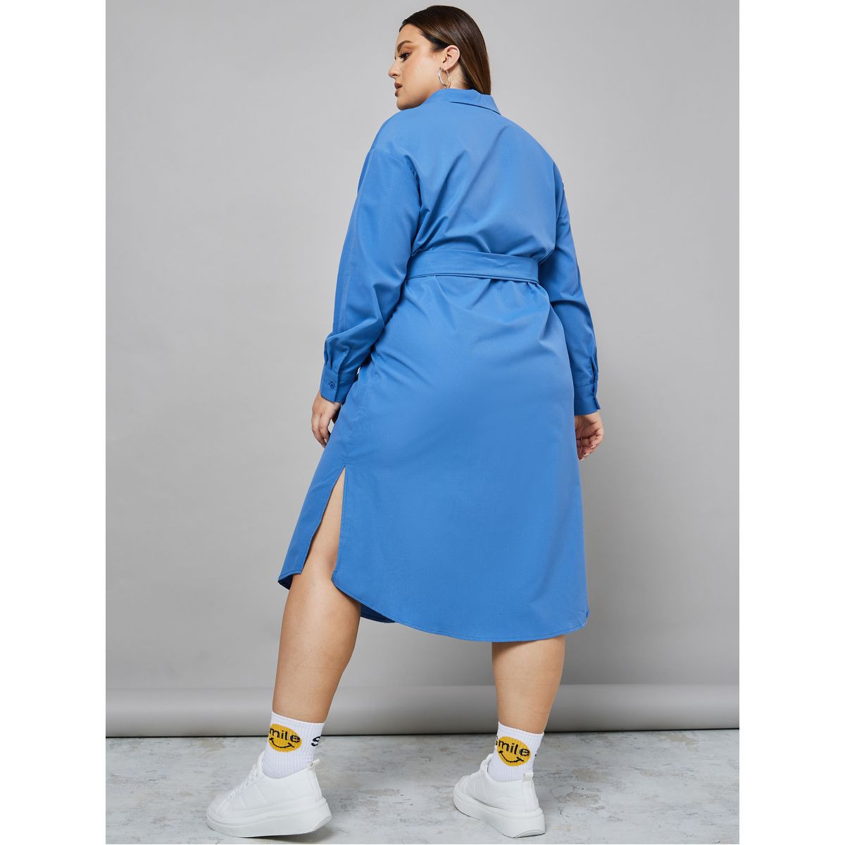 فستان باكمام طويلة وحزام خصر-women-clothing-dresses-image-4