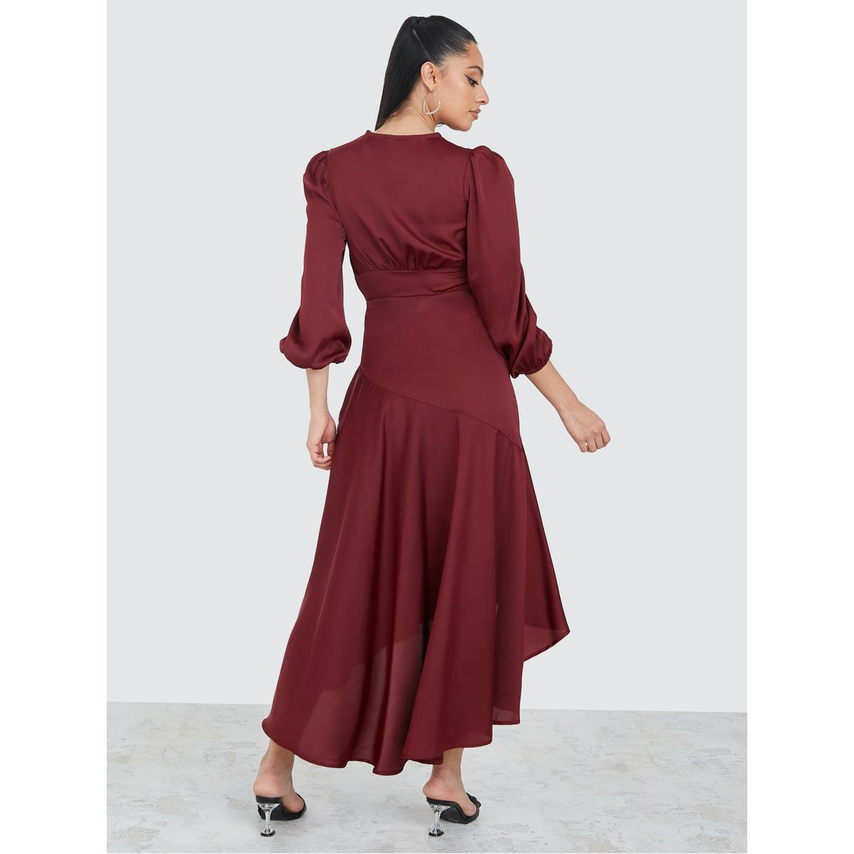 فستان طويل باكمام مكبلة-women-clothing-dresses-image-4