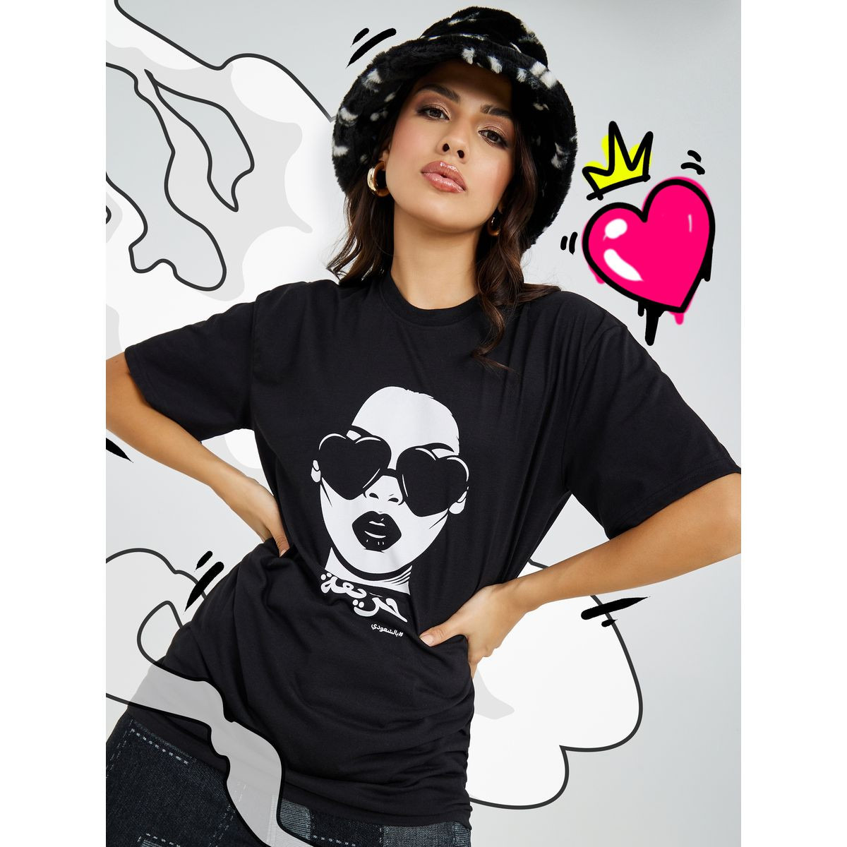تيشيرت طويل بقصة واسعة-women-clothing-tshirts-image-1