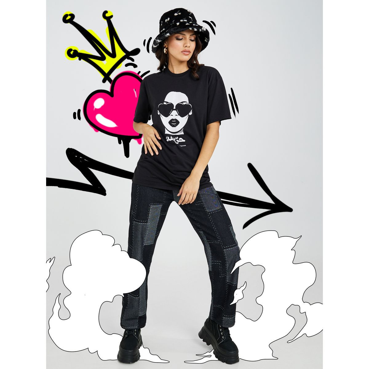 تيشيرت طويل بقصة واسعة-women-clothing-tshirts-image-2