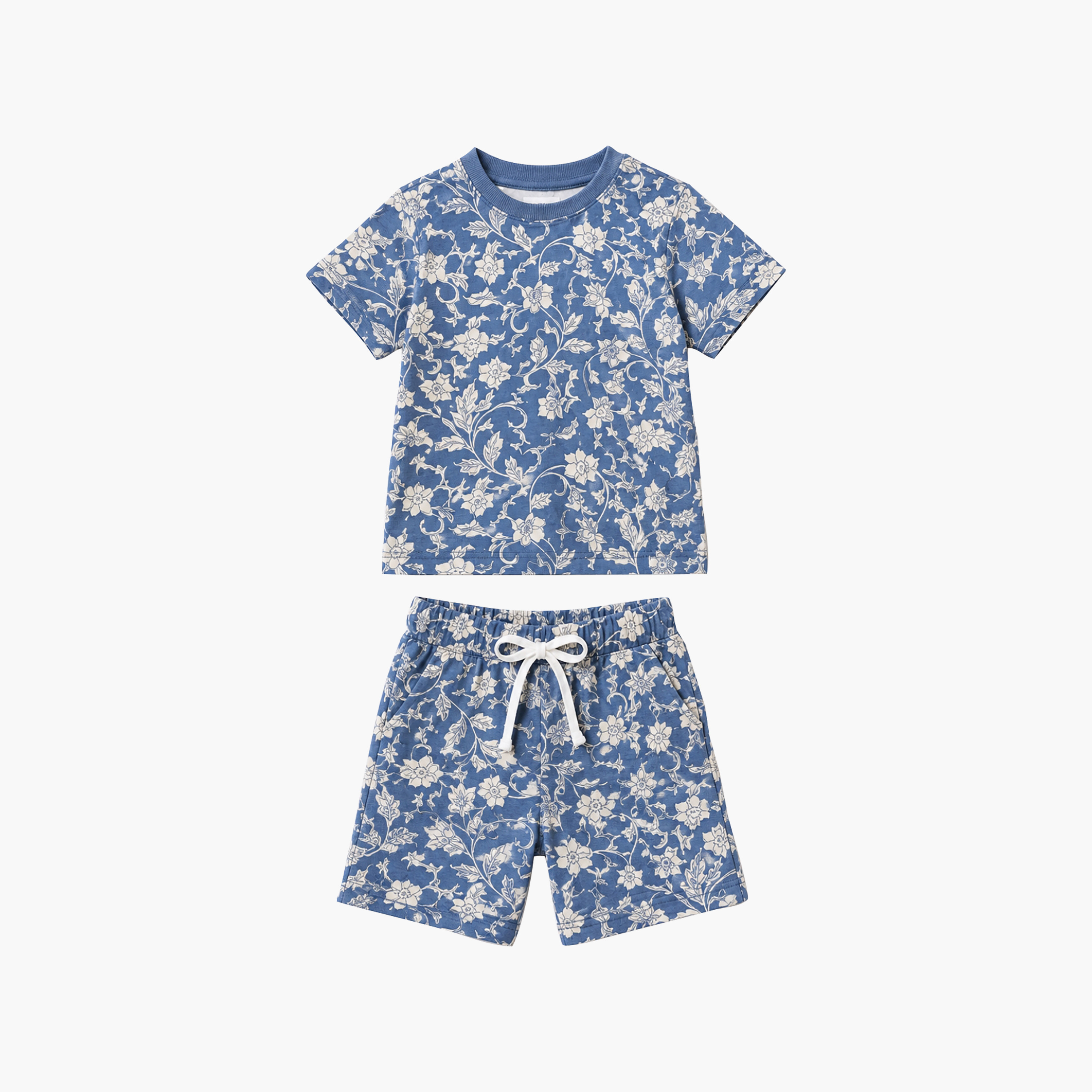 Babyqlo Floral Short Sleeves T-Shirt & Shorts Co-ord Set-baby-girls-clothing-setsandcoords-image-6