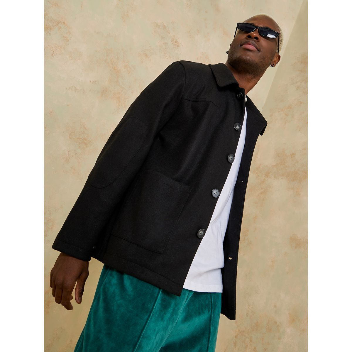 جاكيت بقصة مريحة وازرار غلق من ستايلي-men-clothing-jacketsandblazers-jackets-image-1