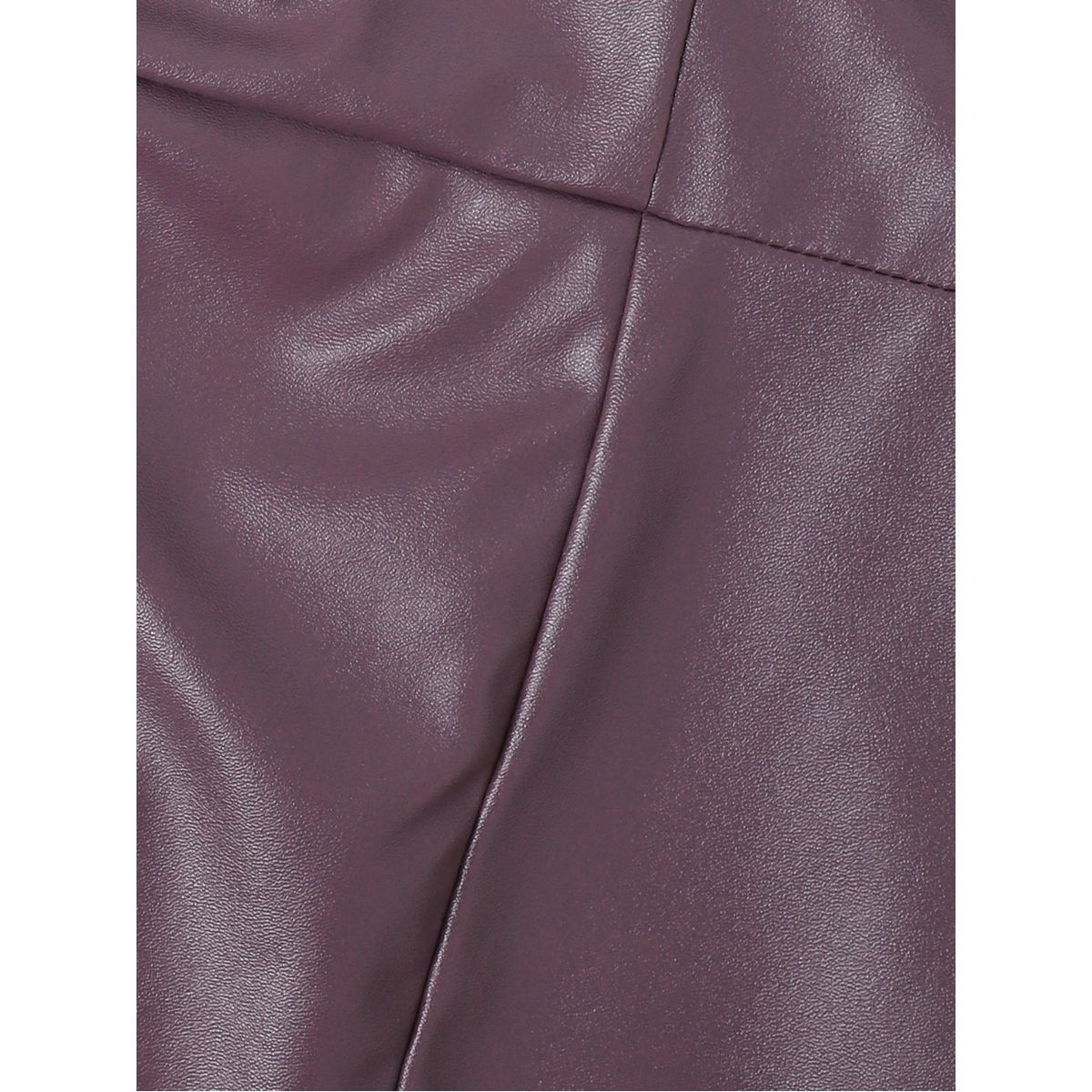 Styli 3/4 Bell Sleeves Leather Look Sheath Knee Length Dress-women-clothing-dresses-image-5