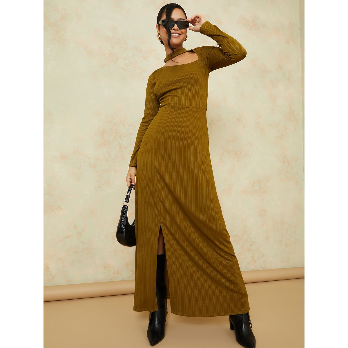 فستان طويل باكمام طويلة-women-clothing-dresses-image-1