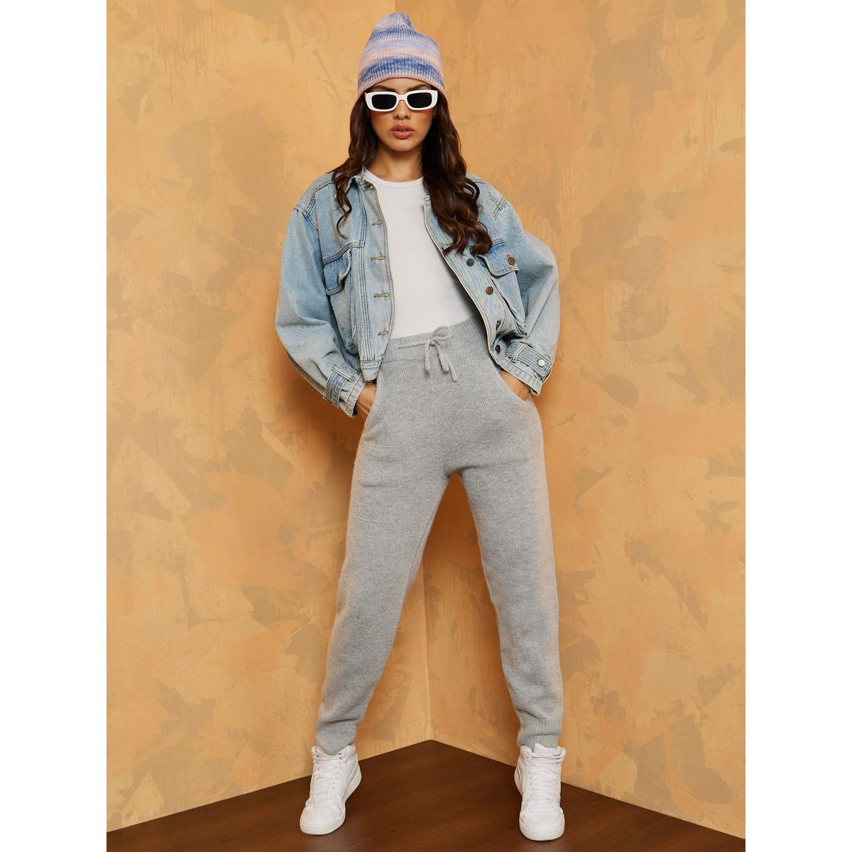 جوغر محبوك باربطة وجيب جانبي-women-clothing-bottoms-joggers-image-2