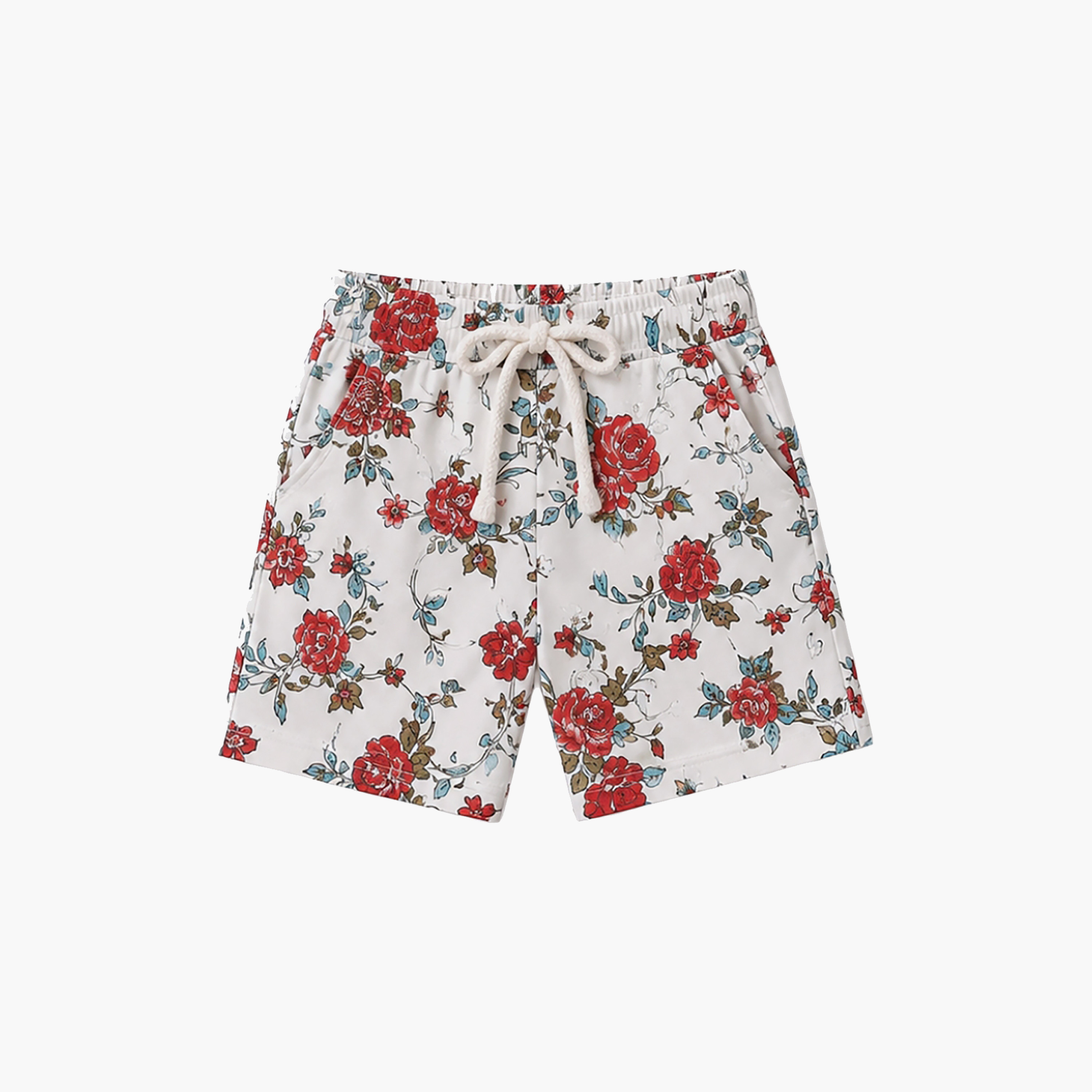 طقم متناسق تيشرت بأكمام قصيرة وبنطال بيجامة بطبعة أزهار من بيبي كلو-baby-girls-clothing-setsandcoords-image-8
