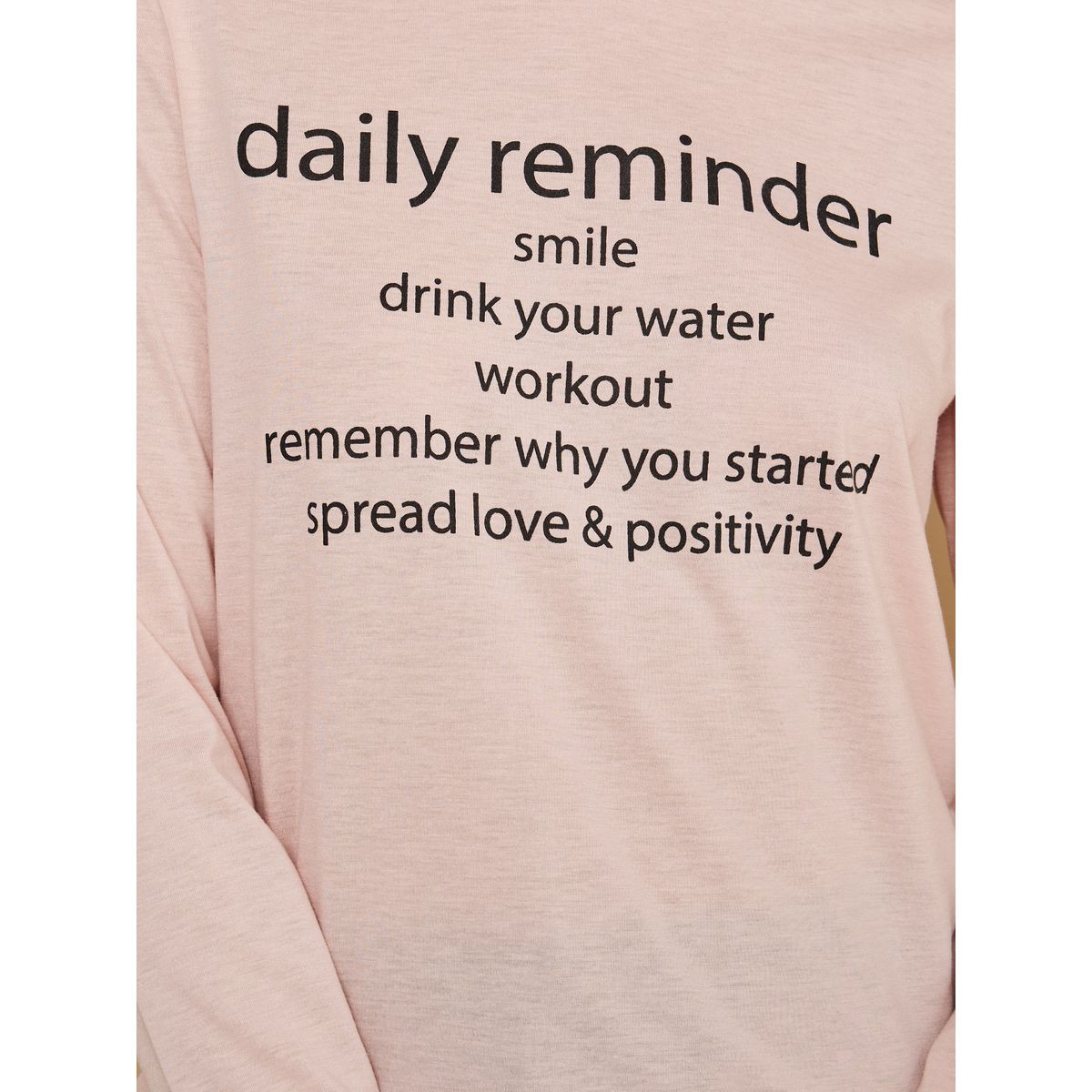 Styli Unwind Daily Reminder Slogan Long Sleeves T-shirt and Pyjama Set-women-clothing-nightwear-pyjamas-longsets-image-3