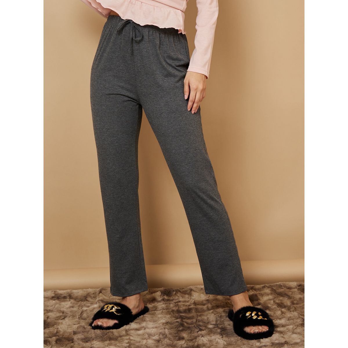Styli Unwind Daily Reminder Slogan Long Sleeves T-shirt and Pyjama Set-women-clothing-nightwear-pyjamas-longsets-image-4