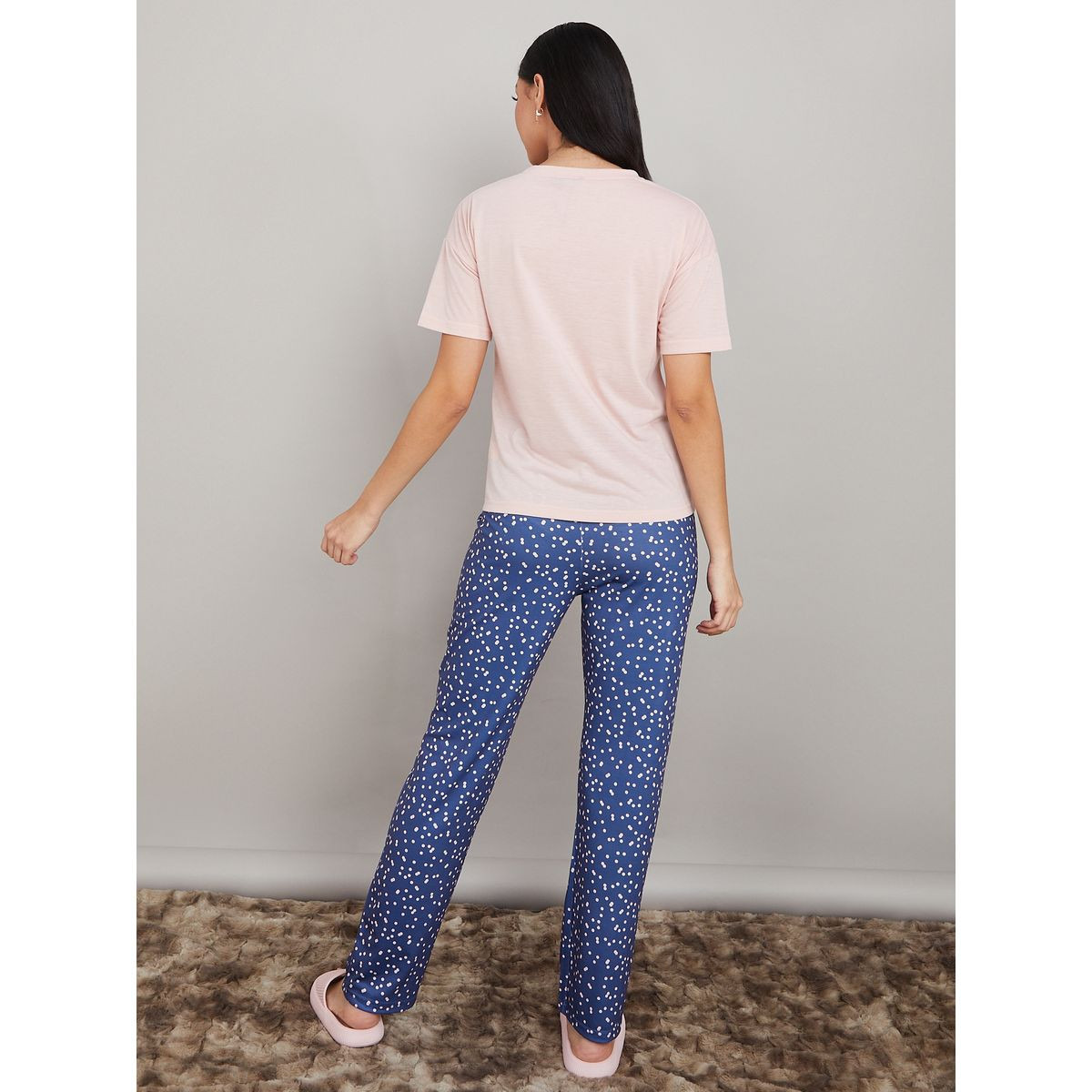 طقم بيجاما من ( تيشيرت + بنطال )-women-clothing-nightwear-pyjamas-longsets-image-6