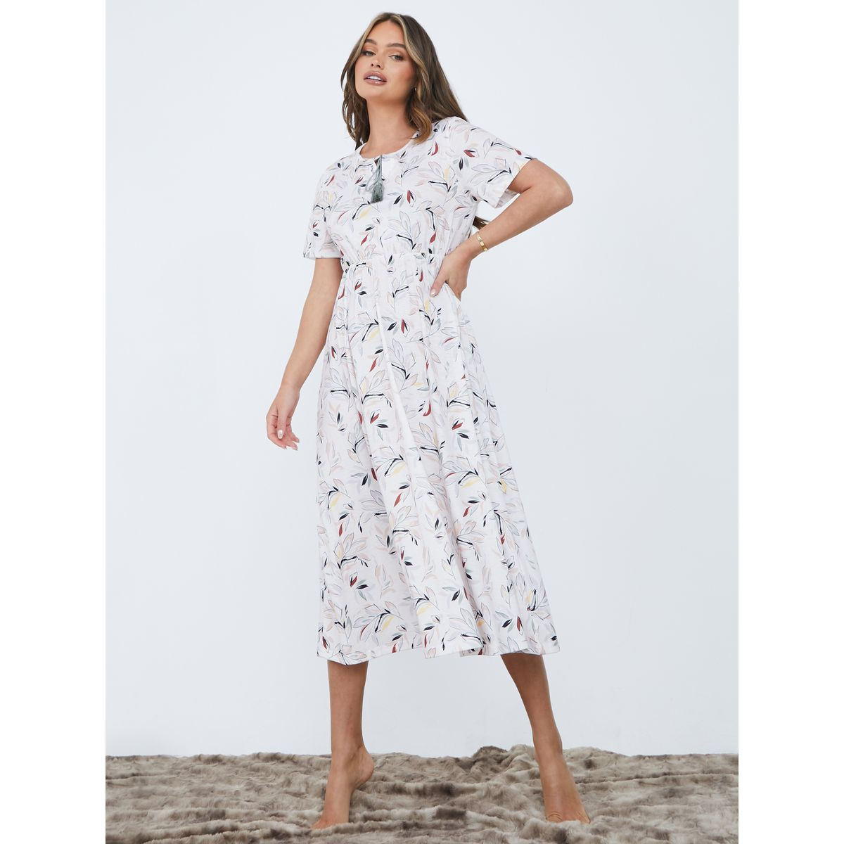 قميص نوم ميدي برباط رقبة-women-clothing-nightwear-nighties-image-2