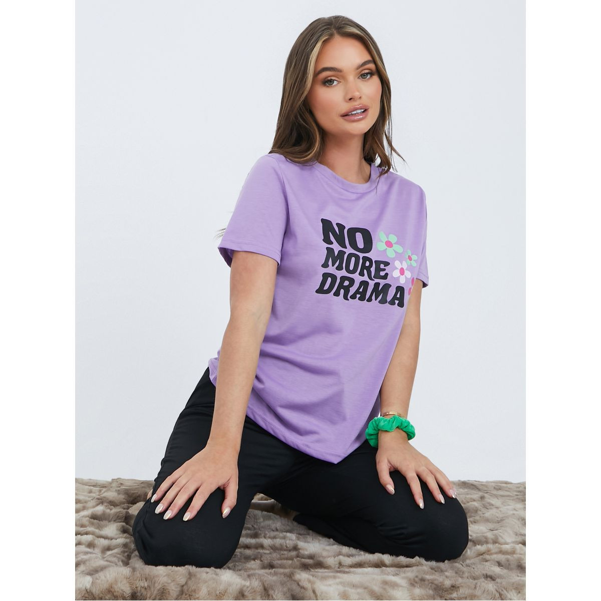 طقم بيجاما من ( تيشيرت + بنطال )-women-clothing-nightwear-pyjamas-longsets-image-1