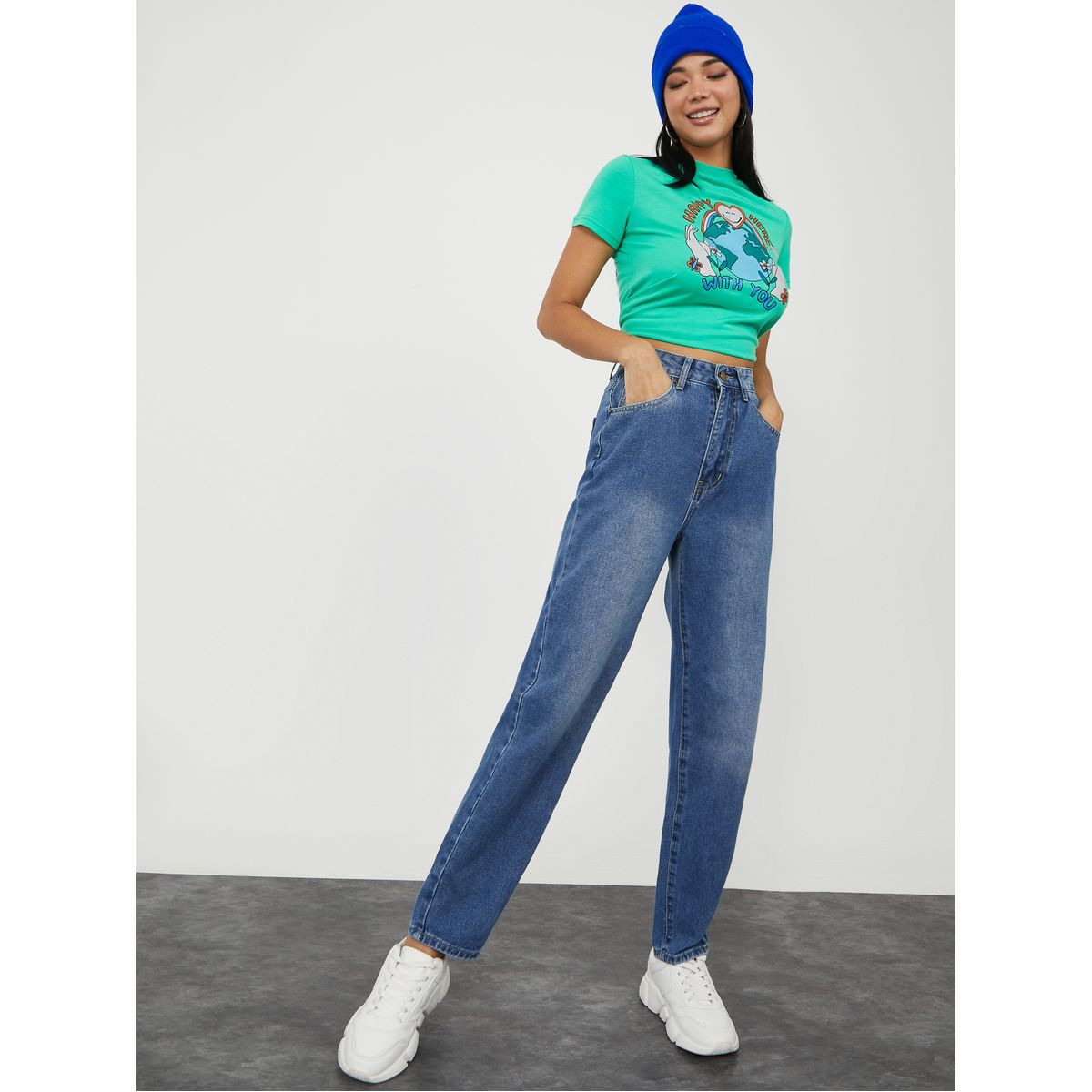 Styli High Waist Mom Fit Jeans-women-clothing-bottoms-jeans-image-2