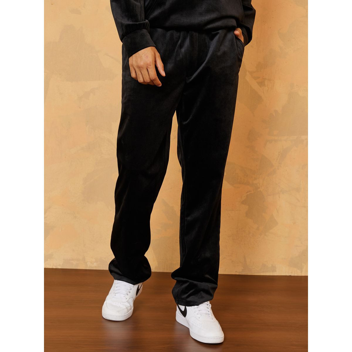 Styli Relaxed Fit Velour Hoodie and Jogger Co-Ord Set-men-clothing-coordsets-image-4