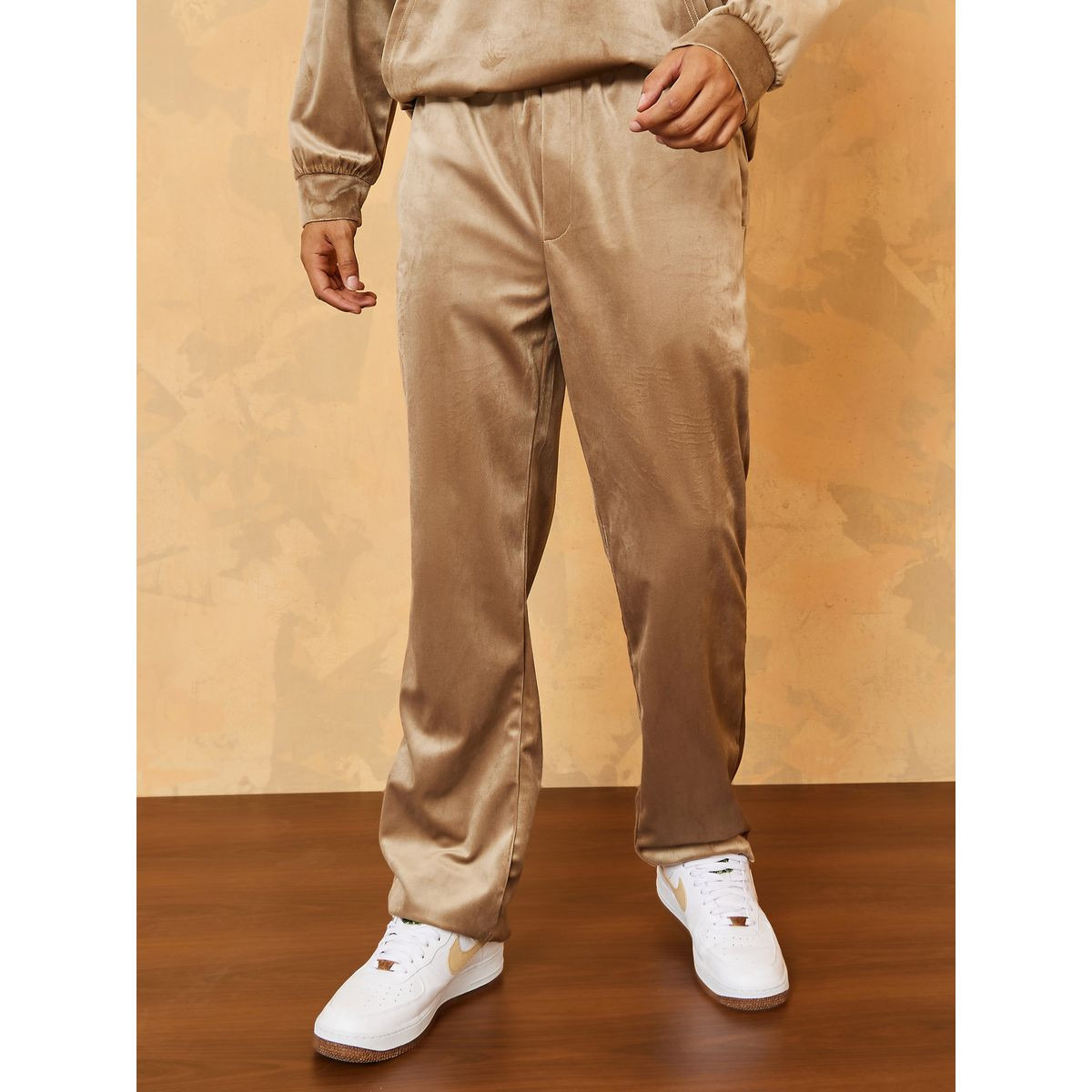 Styli Relaxed Fit Velour Hoodie and Jogger Co-Ord Set-men-clothing-coordsets-image-5