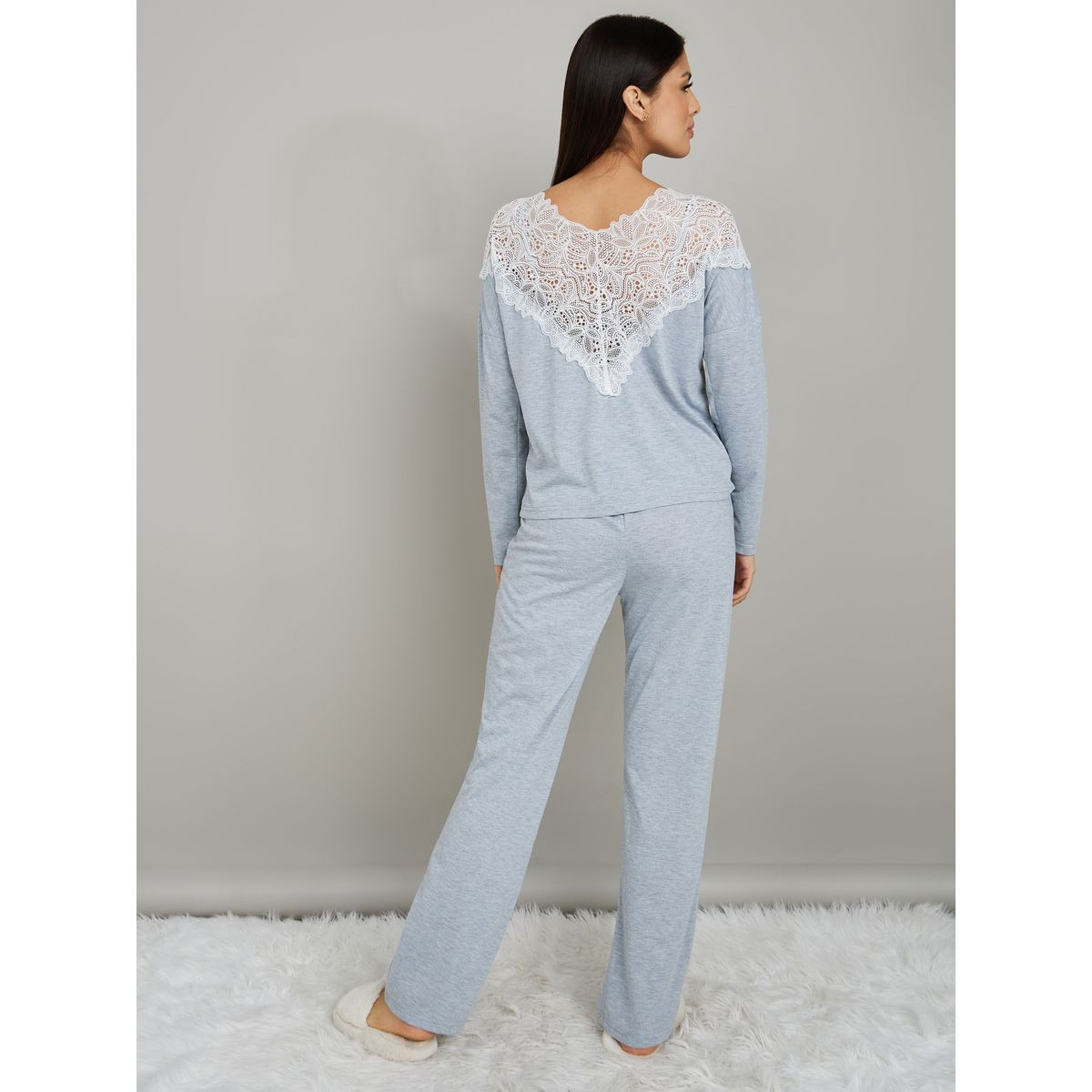 طقم بيجاما من ( بلوزة + بنطال )-women-clothing-nightwear-pyjamas-longsets-image-5