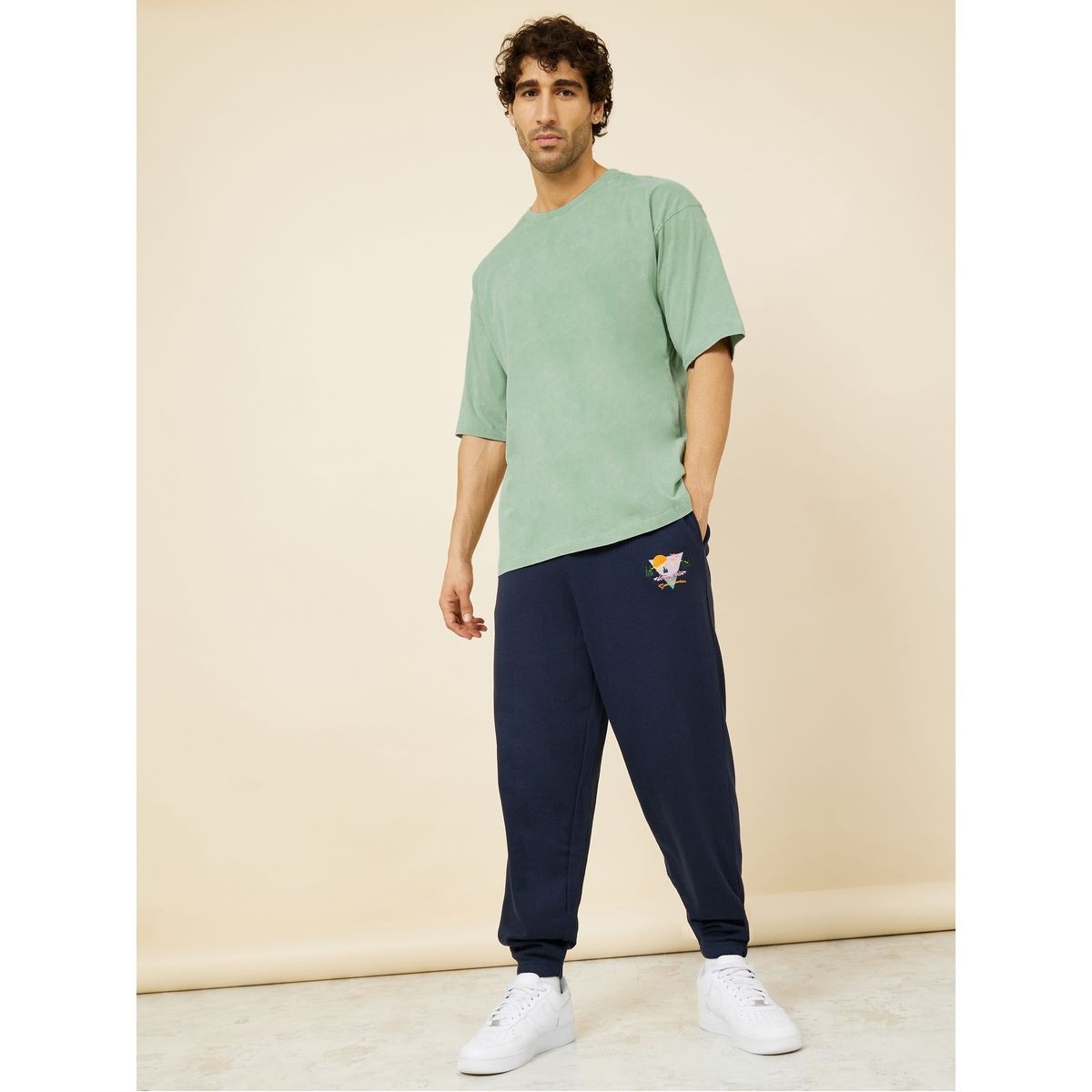 Styli Acid Wash Boxy Fit T-shirt with Ribbed Neck-men-clothing-tshirtsandpolos-tshirts-image-3