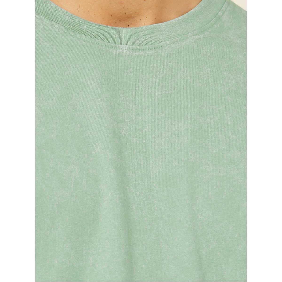 Styli Acid Wash Boxy Fit T-shirt with Ribbed Neck-men-clothing-tshirtsandpolos-tshirts-image-4