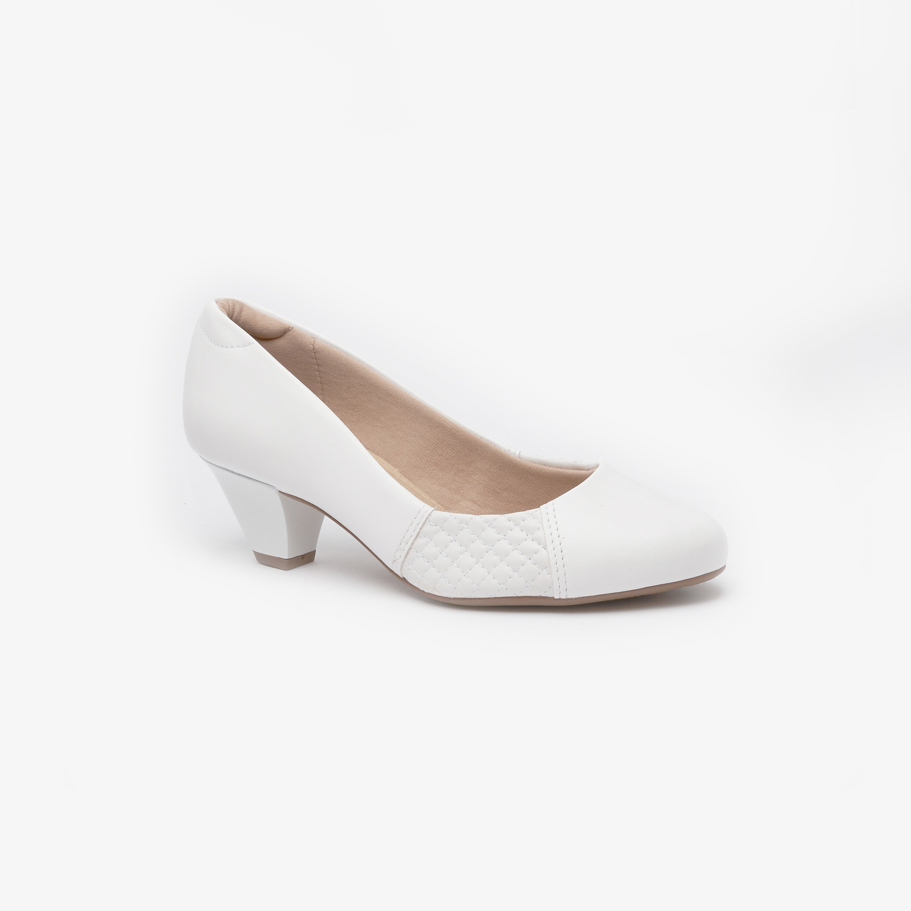 Modare by Geoomnii Women's Quilted Pointed Toe Pumps | 7005-647-14708        -women-shoes-heels-image-6