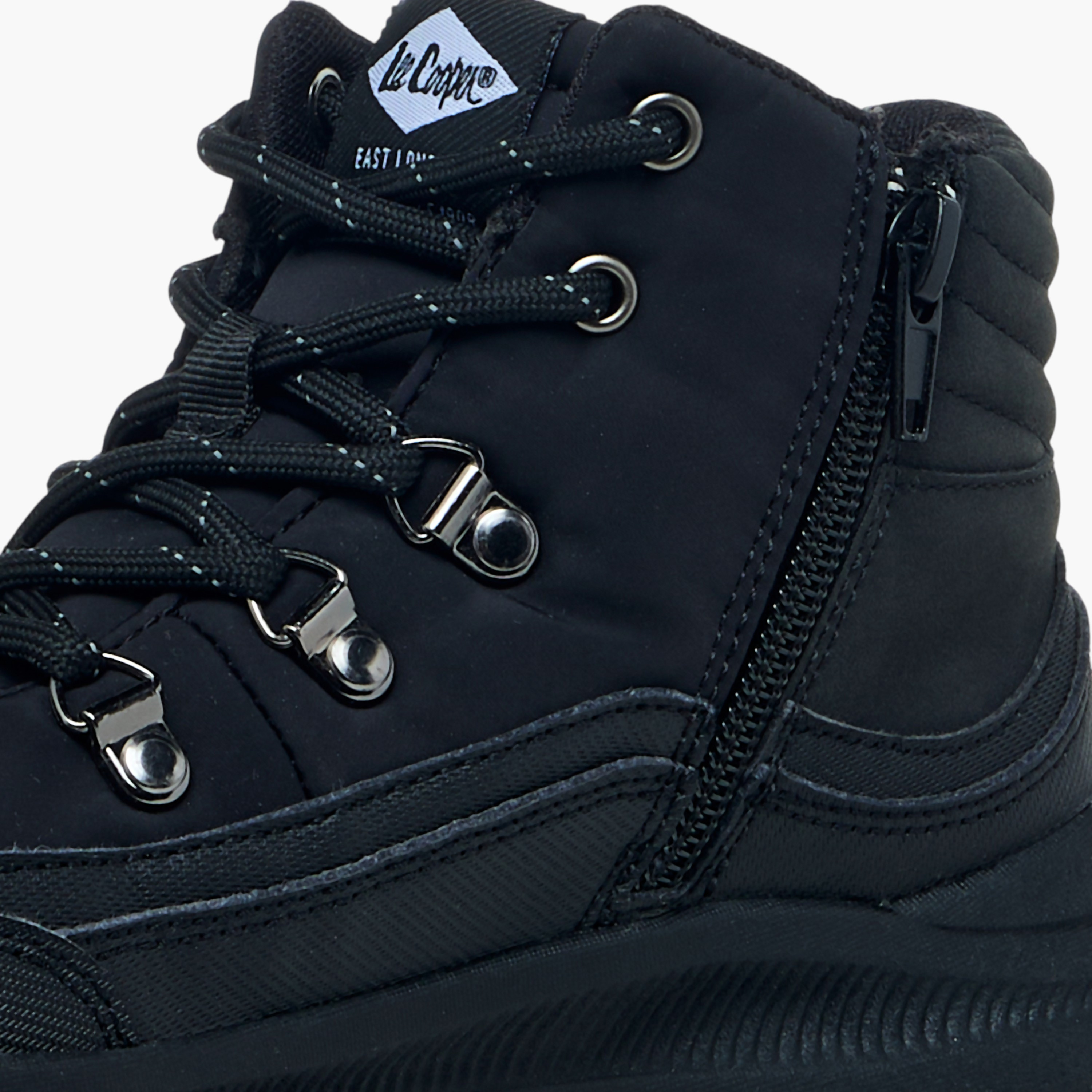Lee Cooper Boys' Panelled Lace-Up Boots-boys-shoes-boots-image-5