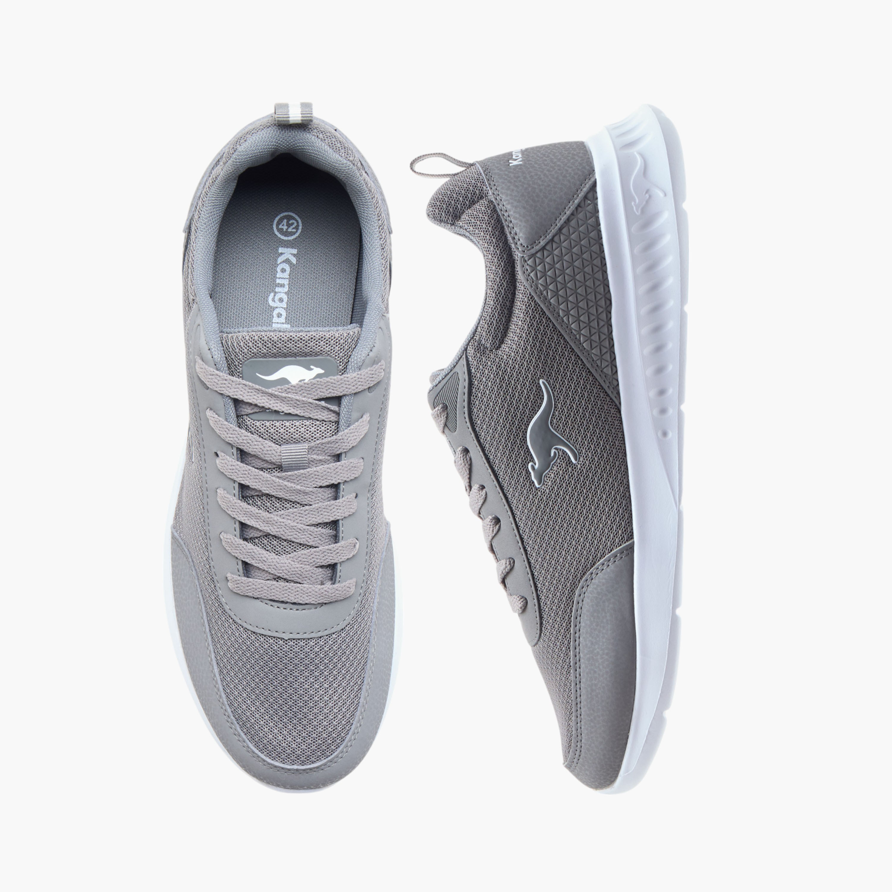 KangaROOS Men's Logo Detail Sports Shoes with Lace-Up Closure-sports-men-shoes-image-1