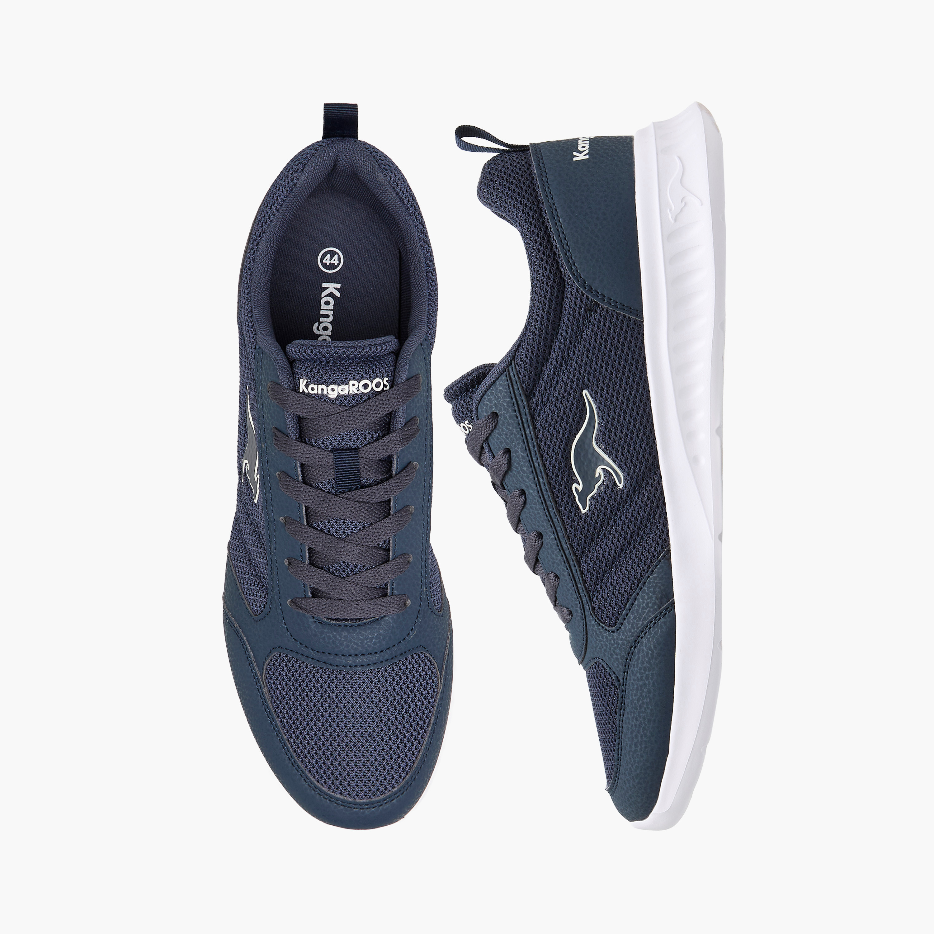KangaROOS Men's Textured Sports Shoes with Lace-Up Closure-sports-men-shoes-image-1