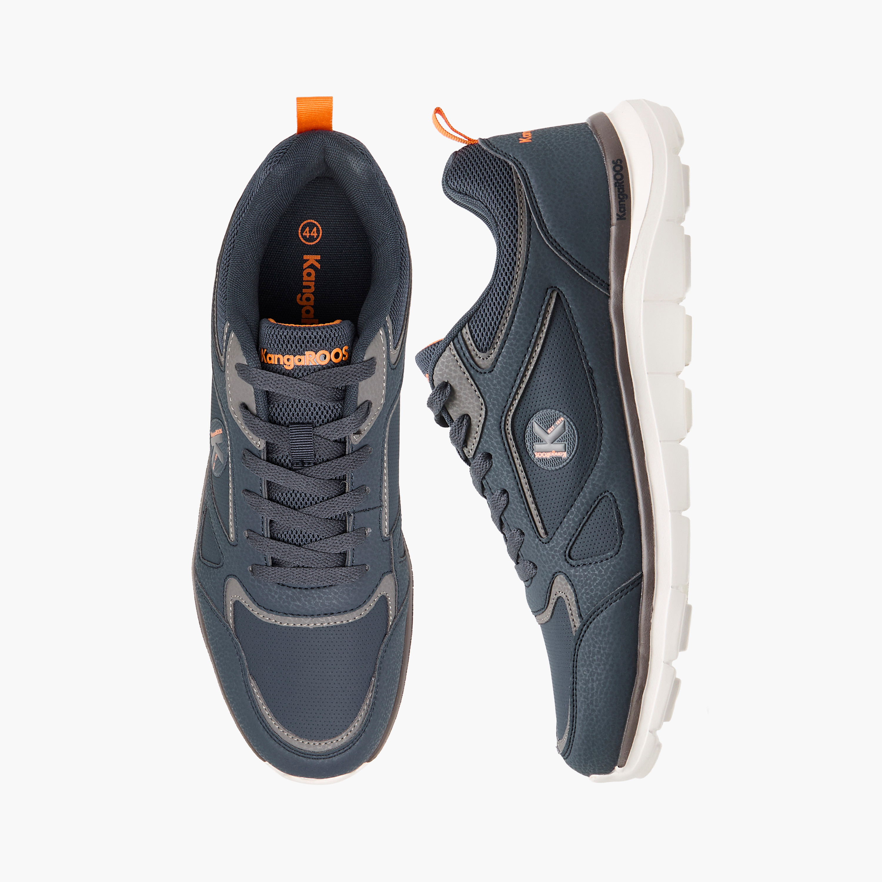 KangaROOS Men's Panelled Lace-Up Sneakers-men-shoes-sneakers-image-1