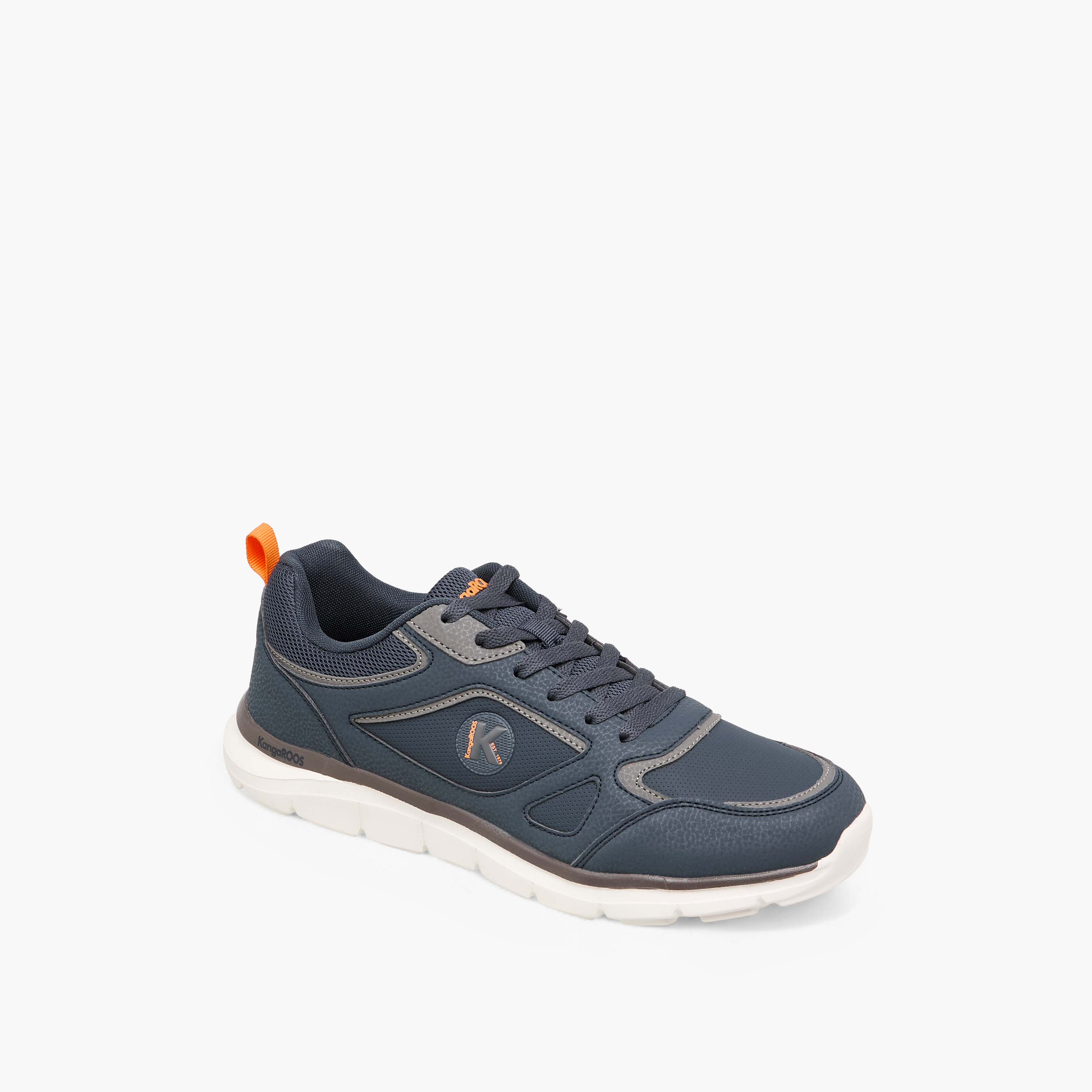KangaROOS Men's Panelled Lace-Up Sneakers-men-shoes-sneakers-image-2