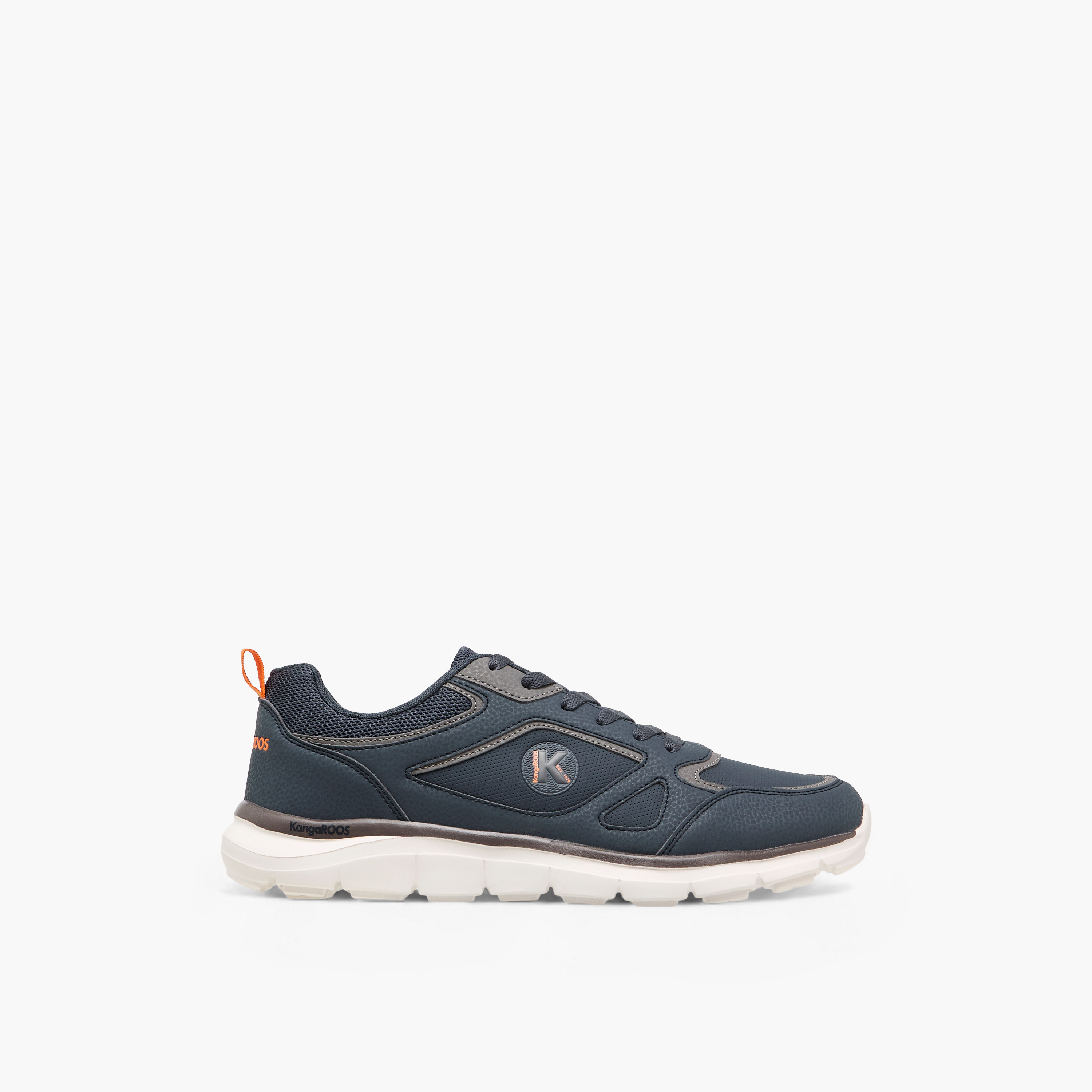 KangaROOS Men's Panelled Lace-Up Sneakers-men-shoes-sneakers-image-3