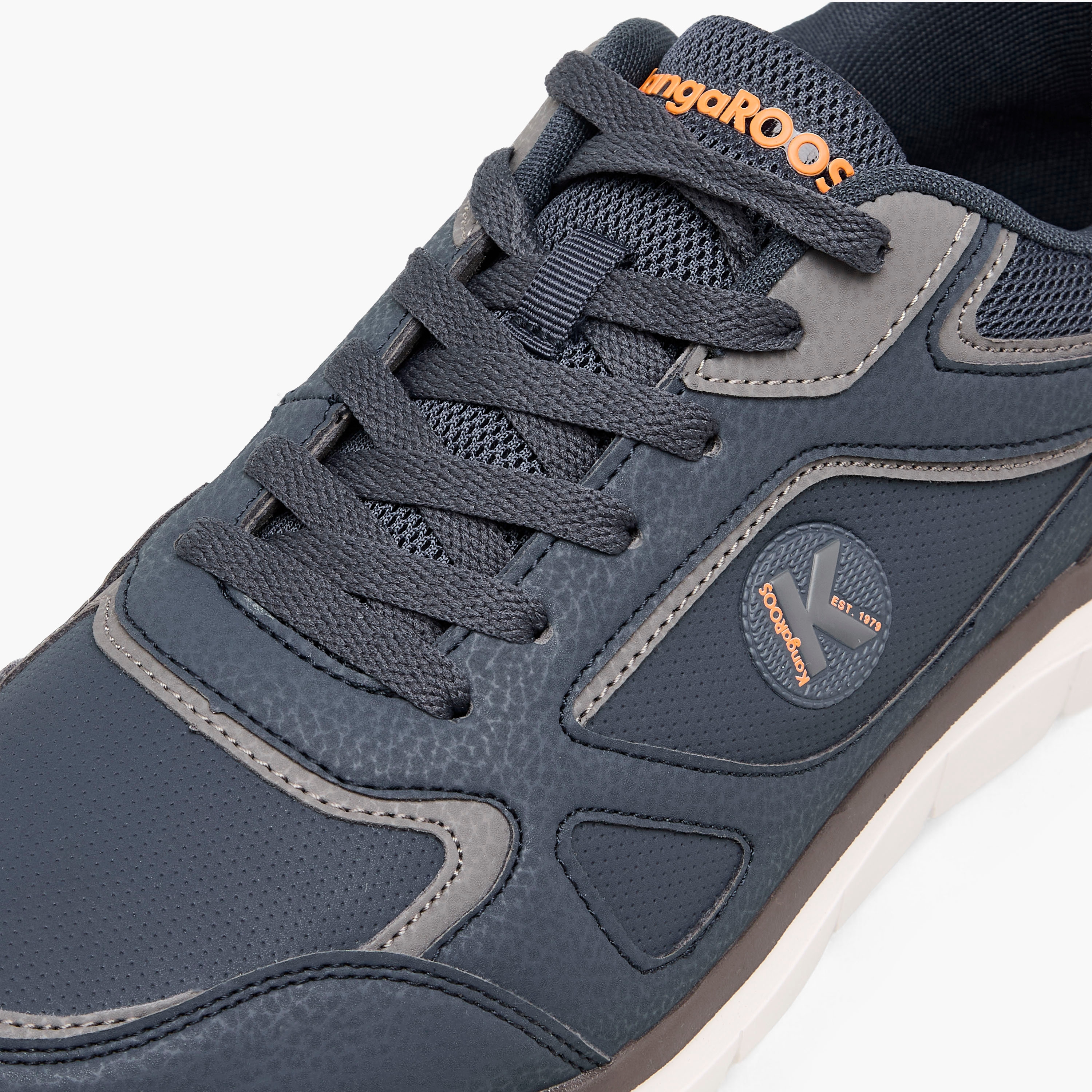 KangaROOS Men's Panelled Lace-Up Sneakers-men-shoes-sneakers-image-4