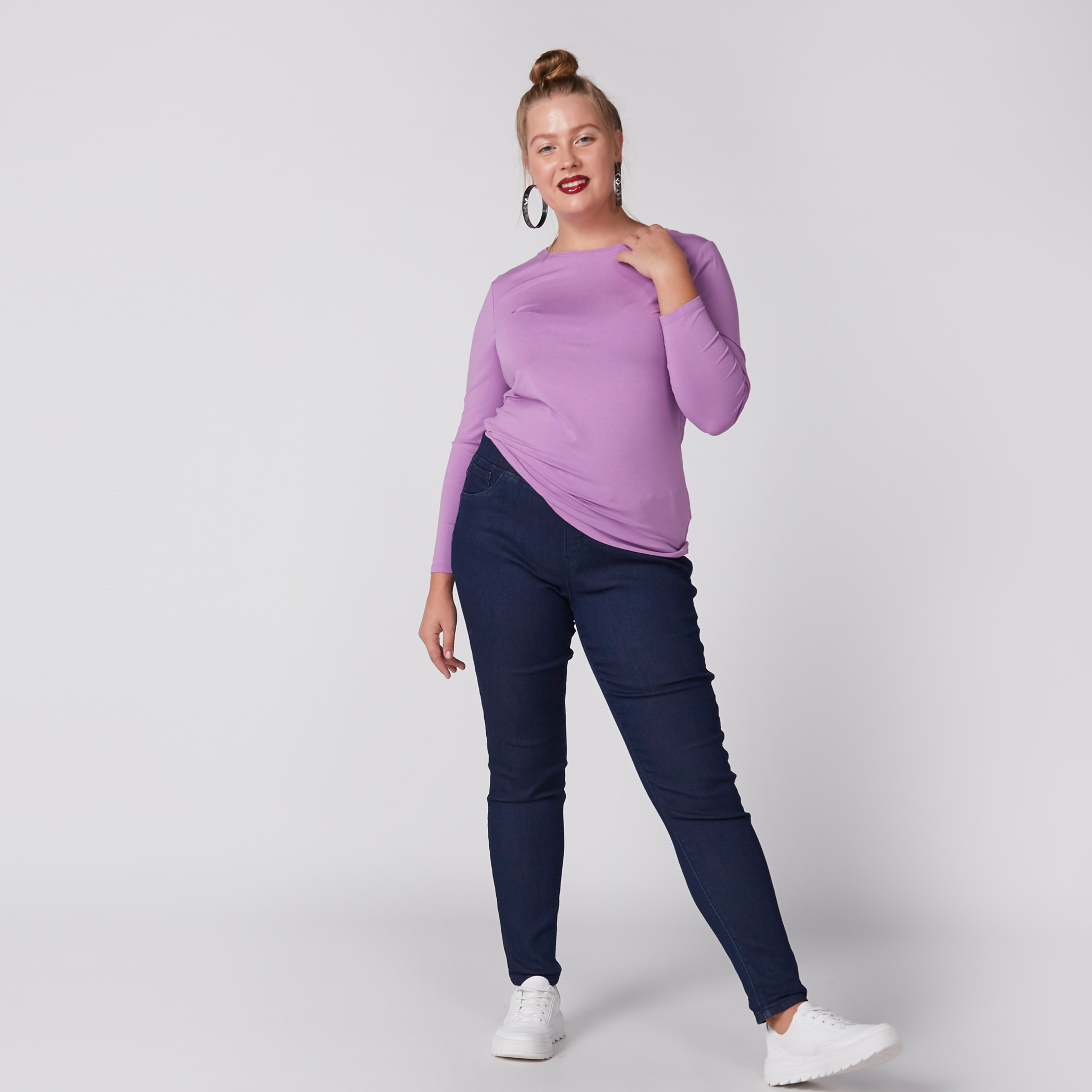 Plus size clearance jeggings with pockets