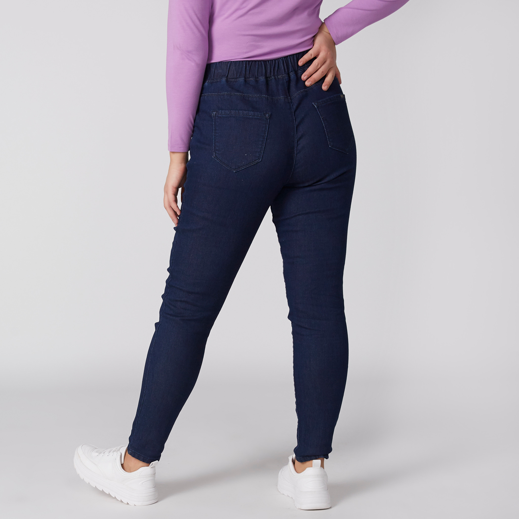 Plus Size Flexi Waist Jeggings with Pocket Detail-women-clothing-bottoms-leggings-image-4