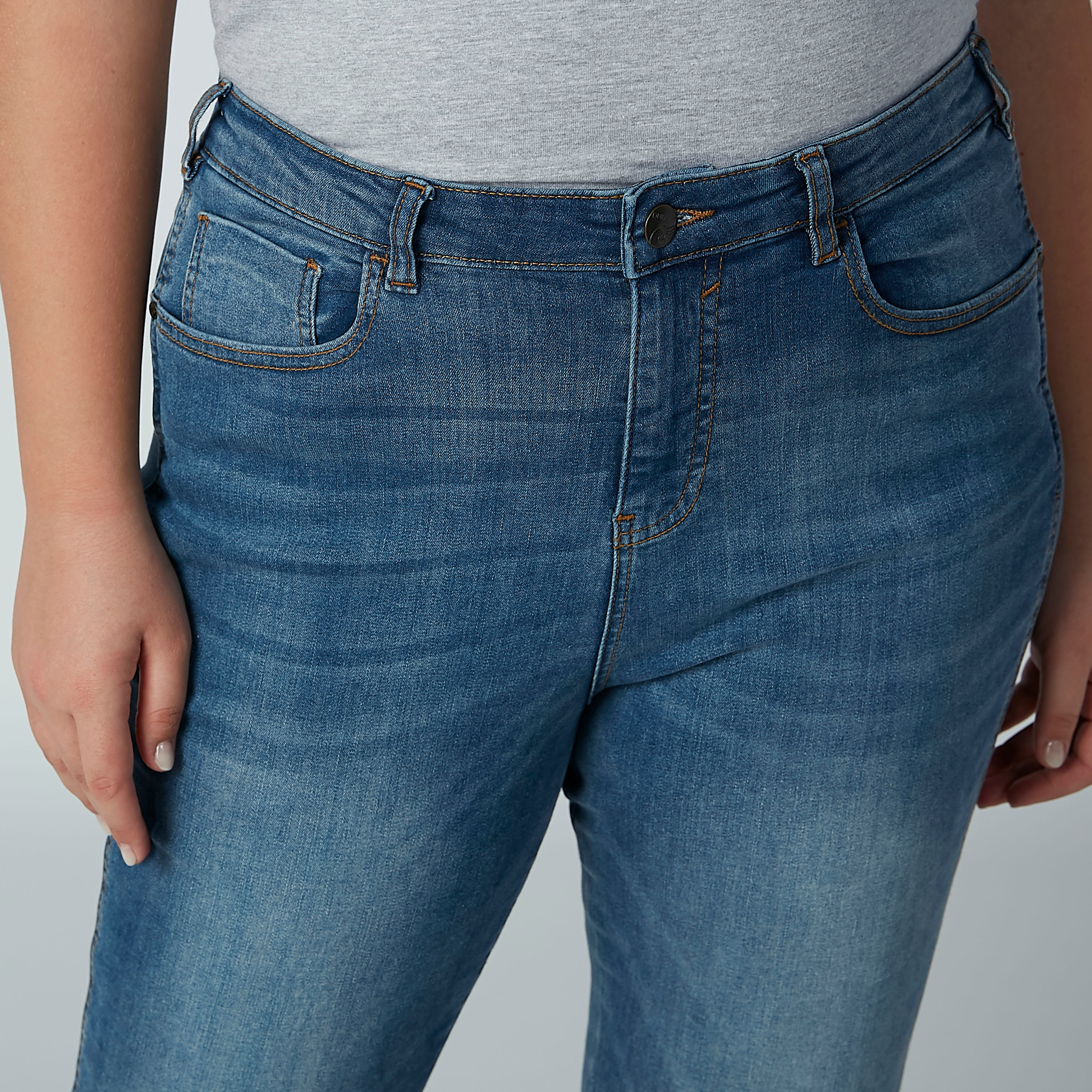 Full Length Jeans with Pocket Detail and Frayed Grazers-women-clothing-bottoms-jeans-image-3