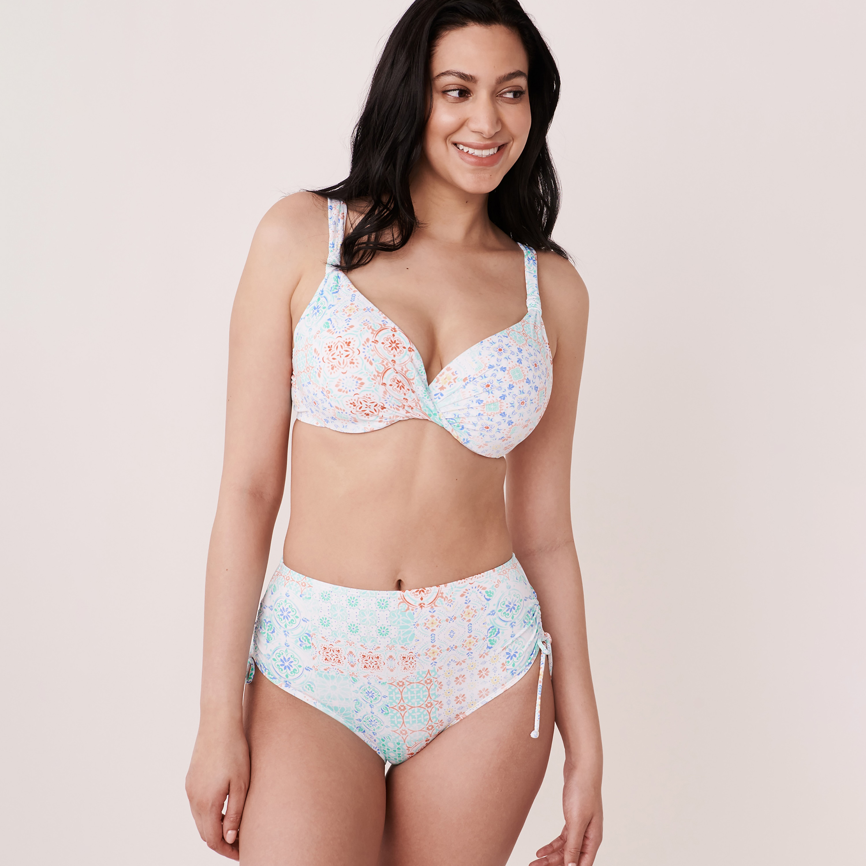 La Vie en Rose Printed High Waist Bikini Bottom-women-clothing-swimandbeach-bikinis-image-4