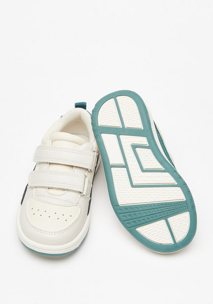 Juniors Perforated Sneakers with Hook and Loop Closure