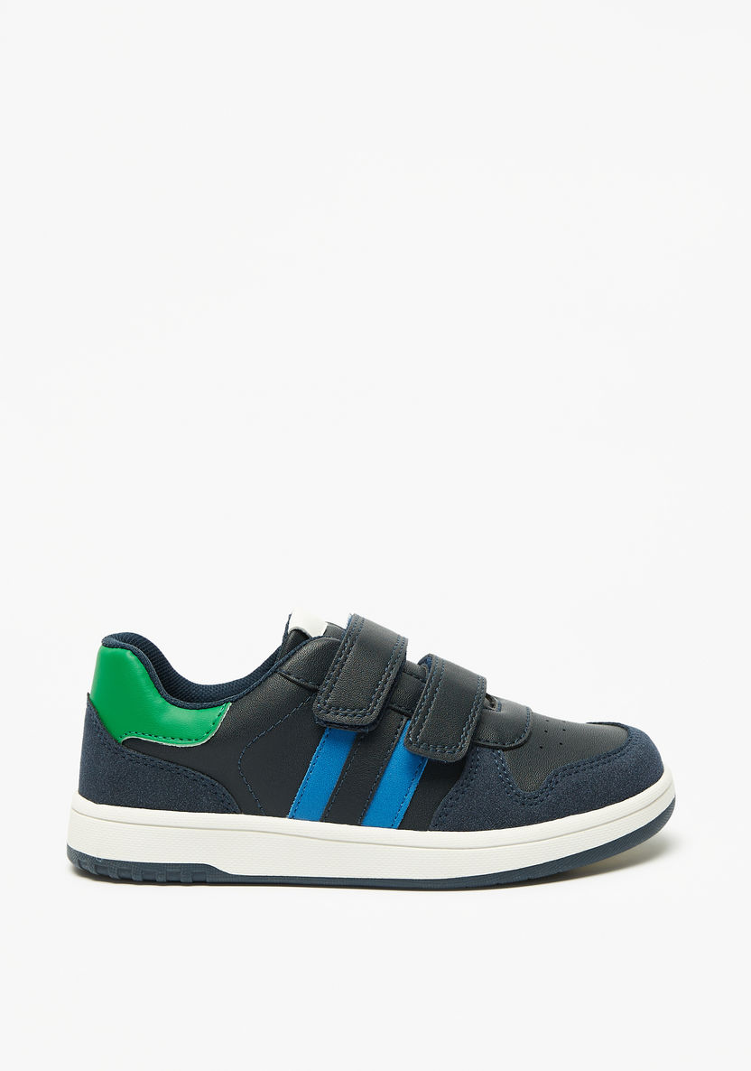 Mister Duchini Panelled Sneakers with Hook and Loop Closure-Boy%27s Sneakers-image-2