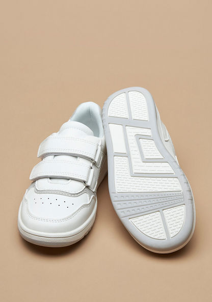 Mister Duchini Perforated Sneakers with Hook and Loop Closure-Boy%27s Sneakers-image-1