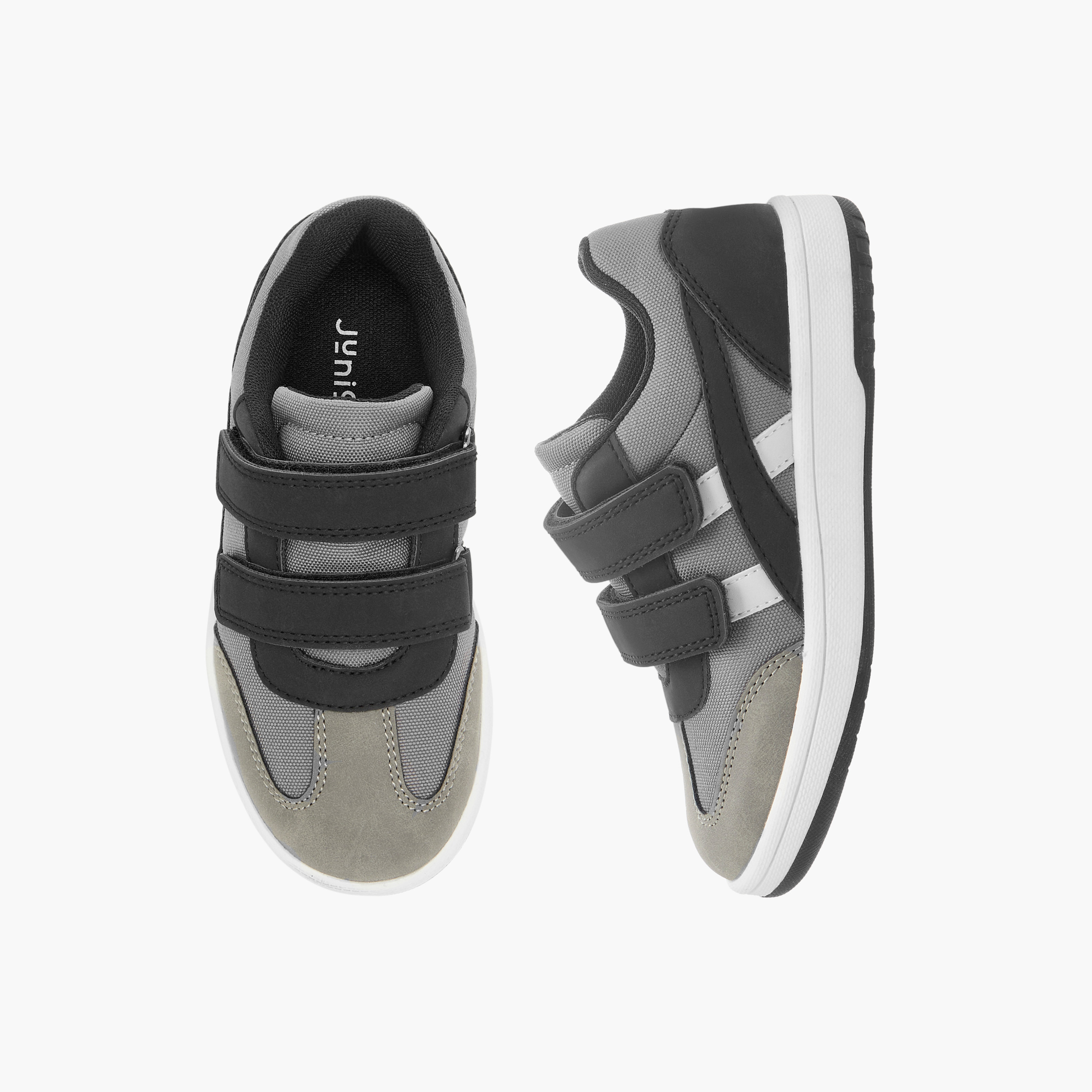 حذاء سنيكرز متعدد التصاميم بشريط إغلاق لاصق من جونيورز-boys-shoes-sneakers-image-1