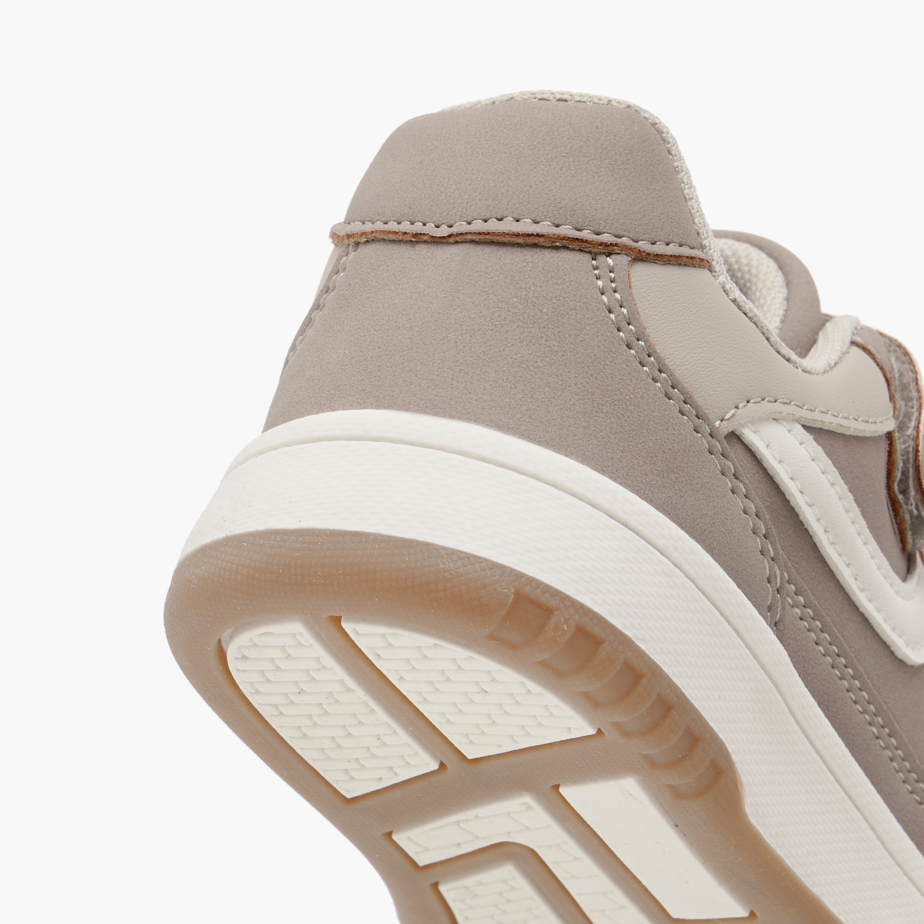 Juniors Panelled Sneakers with Hook and Loop Closure-boys-shoes-schoolshoes-image-5