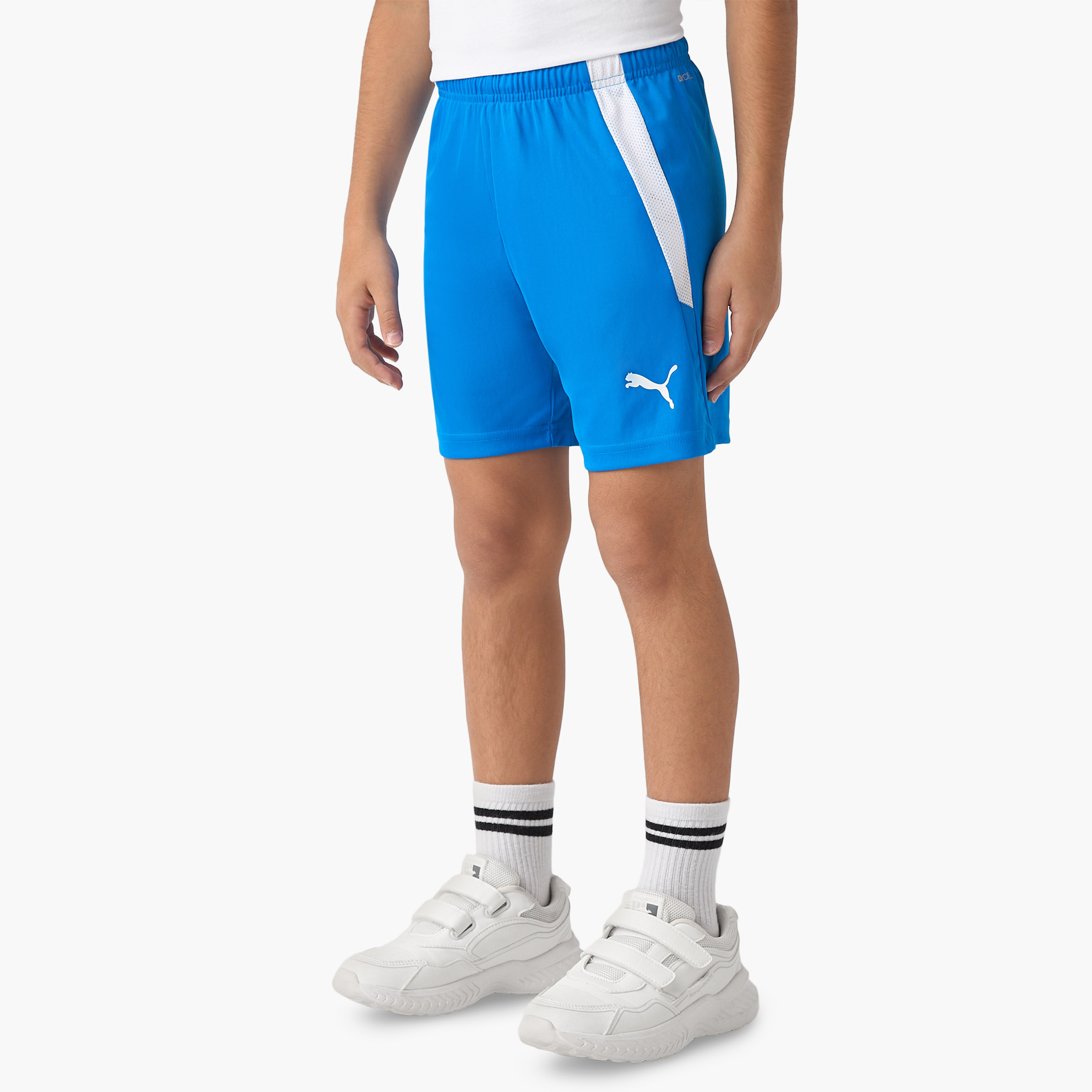 PUMA Panelled Shorts with Elasticated Waistband-boys-clothing-bottoms-shorts-image-1
