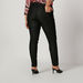 Plus Size Full Length Plain Jeggings with Pockets and Elasticised Waistband-Leggings and Jeggings-thumbnailMobile-3